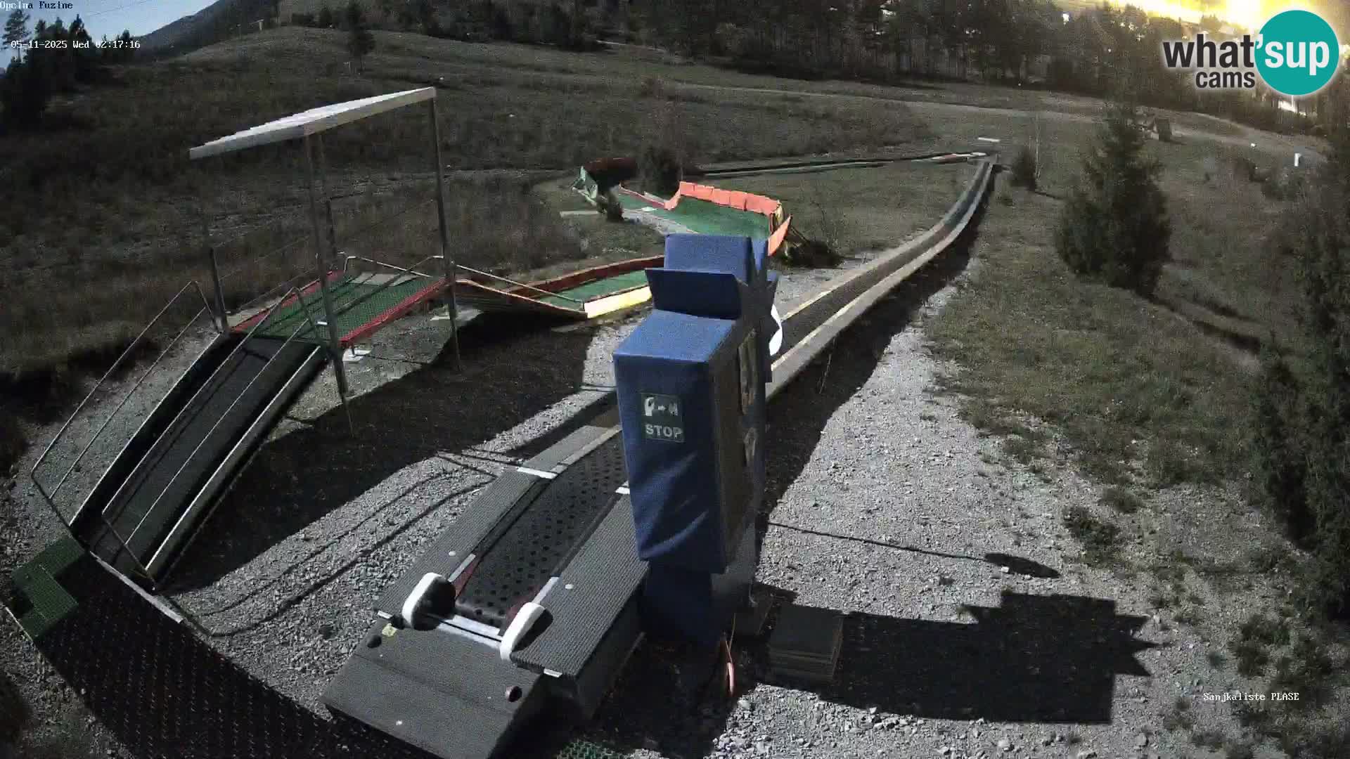 Live webcam Fužine toboggan run – Croatia