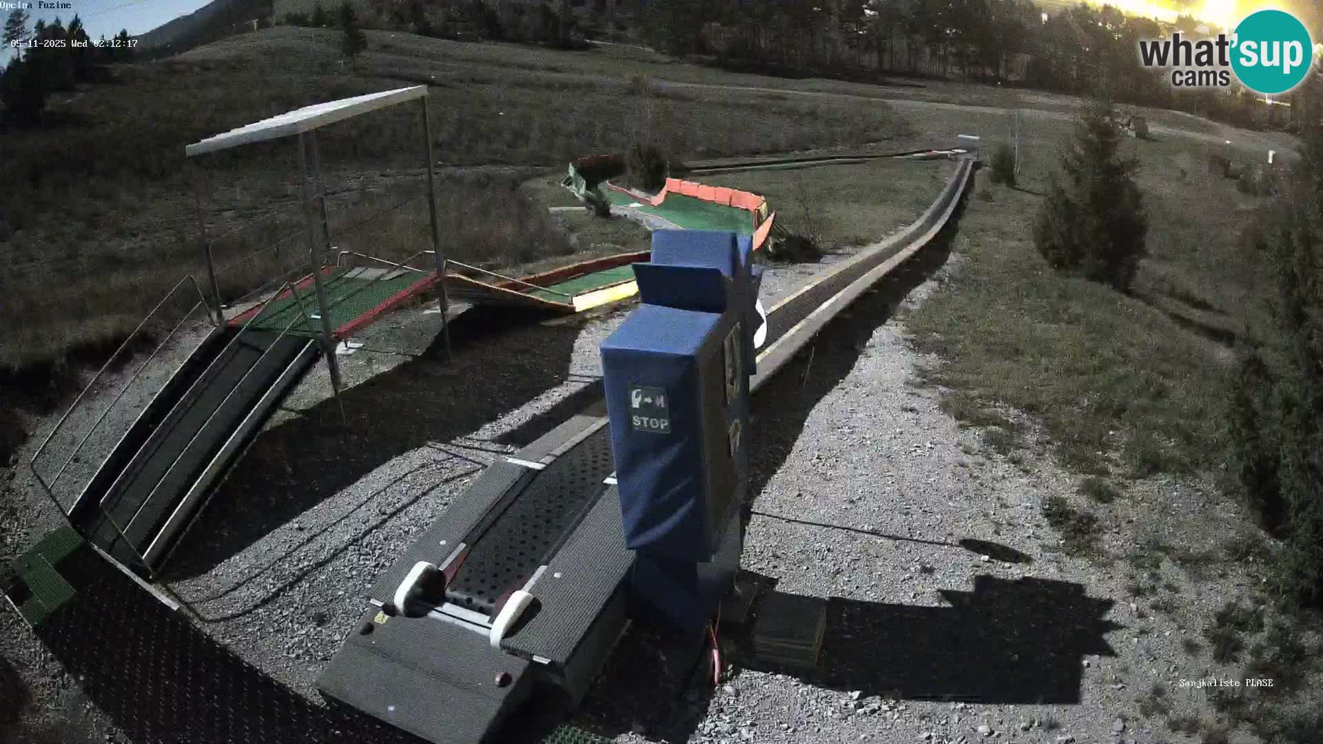 Live webcam Fužine toboggan run – Croatia