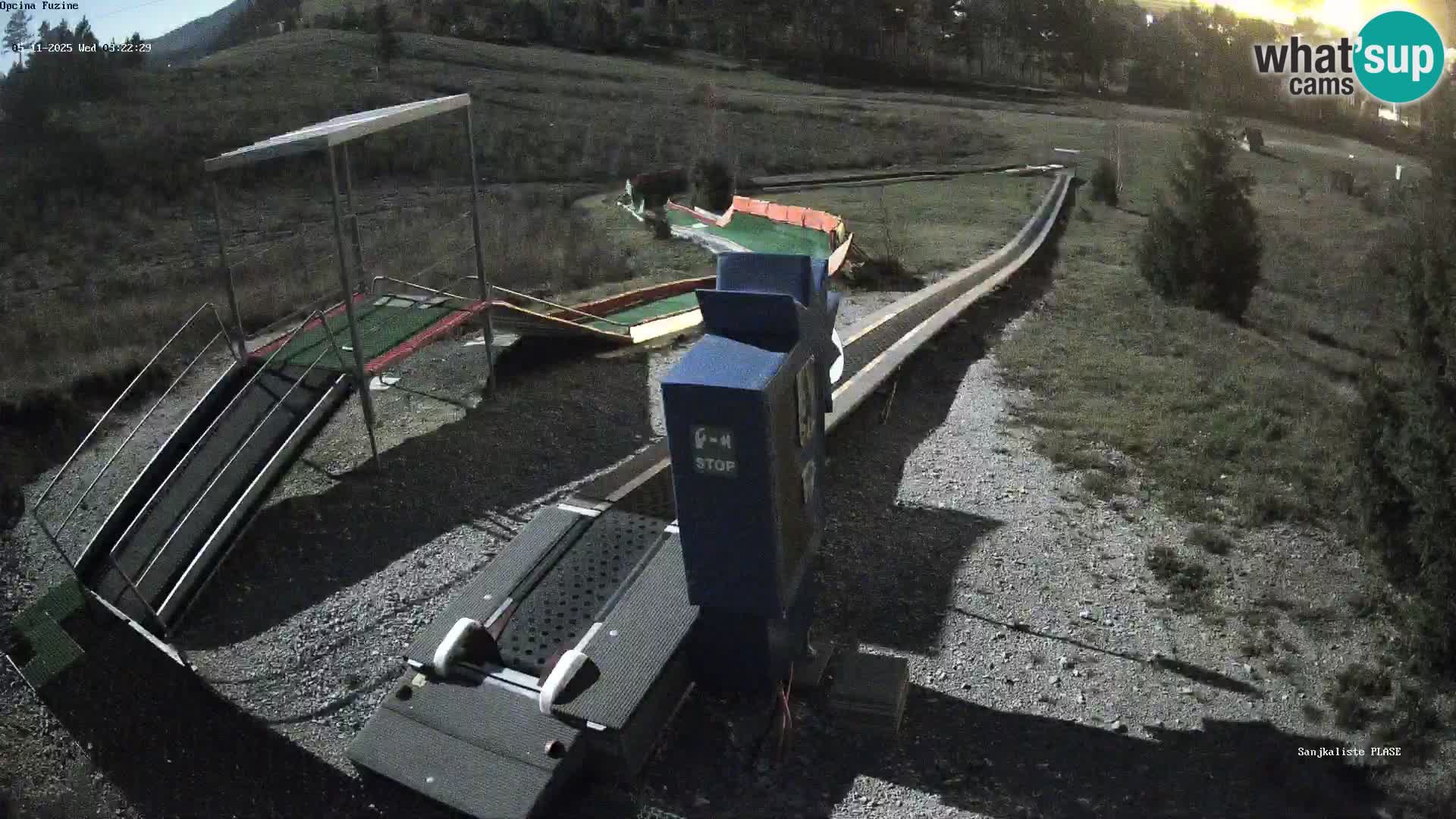 Webcam en direct Piste de luge de Fužine – Croatie