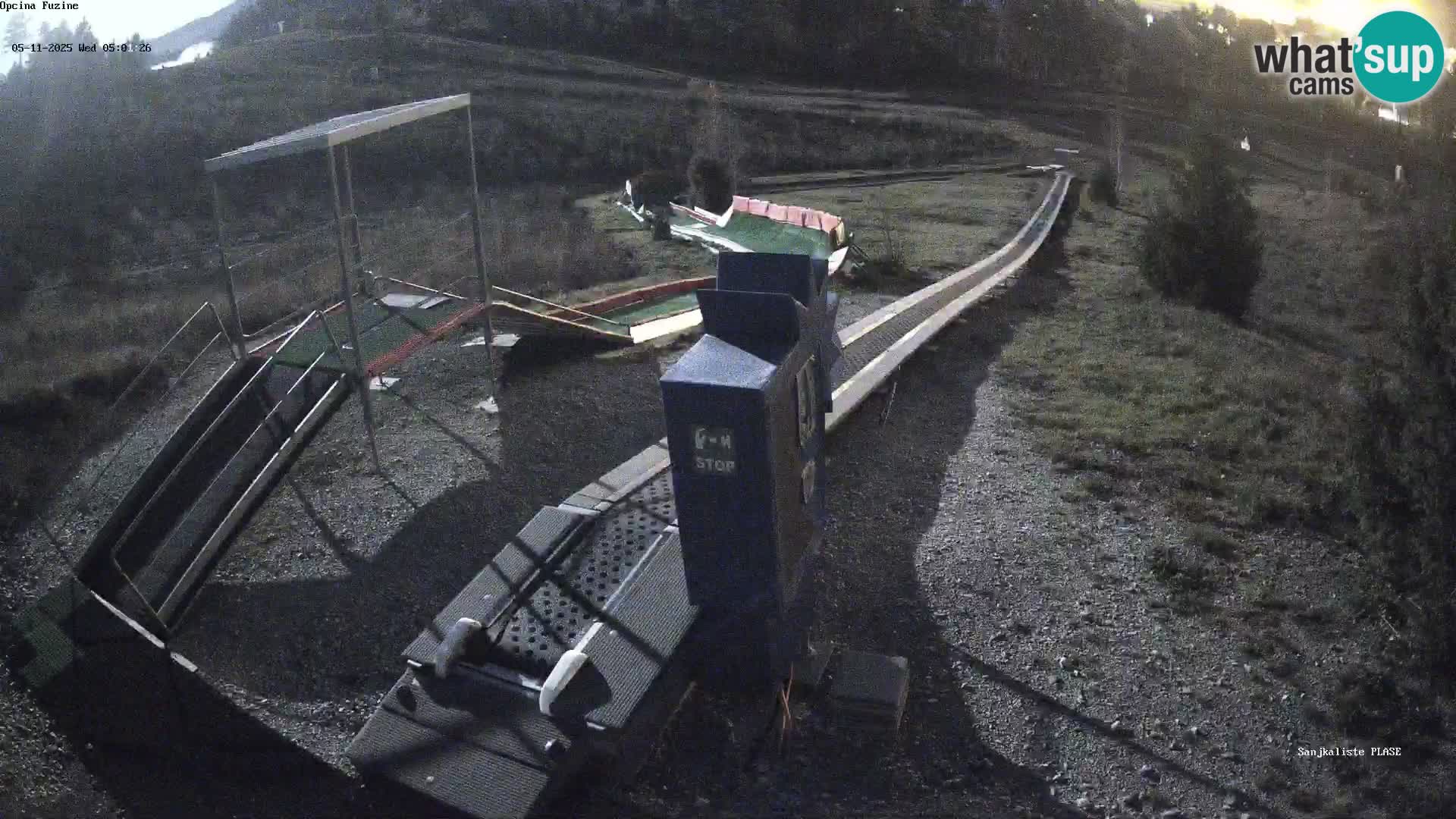 Webcam en direct Piste de luge de Fužine – Croatie