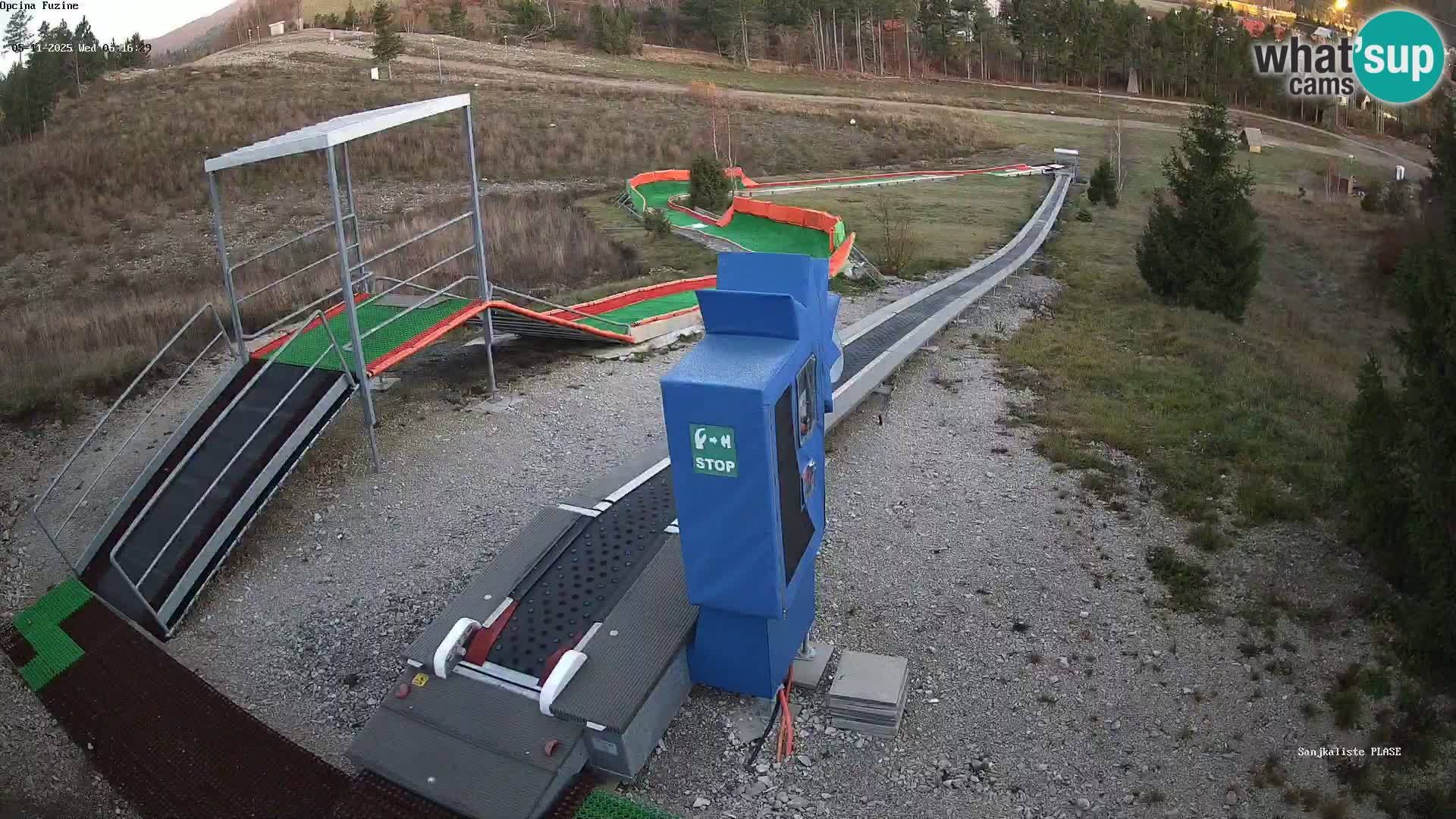 Spletna kamera v živo Sankališče Fužine – Hrvaška