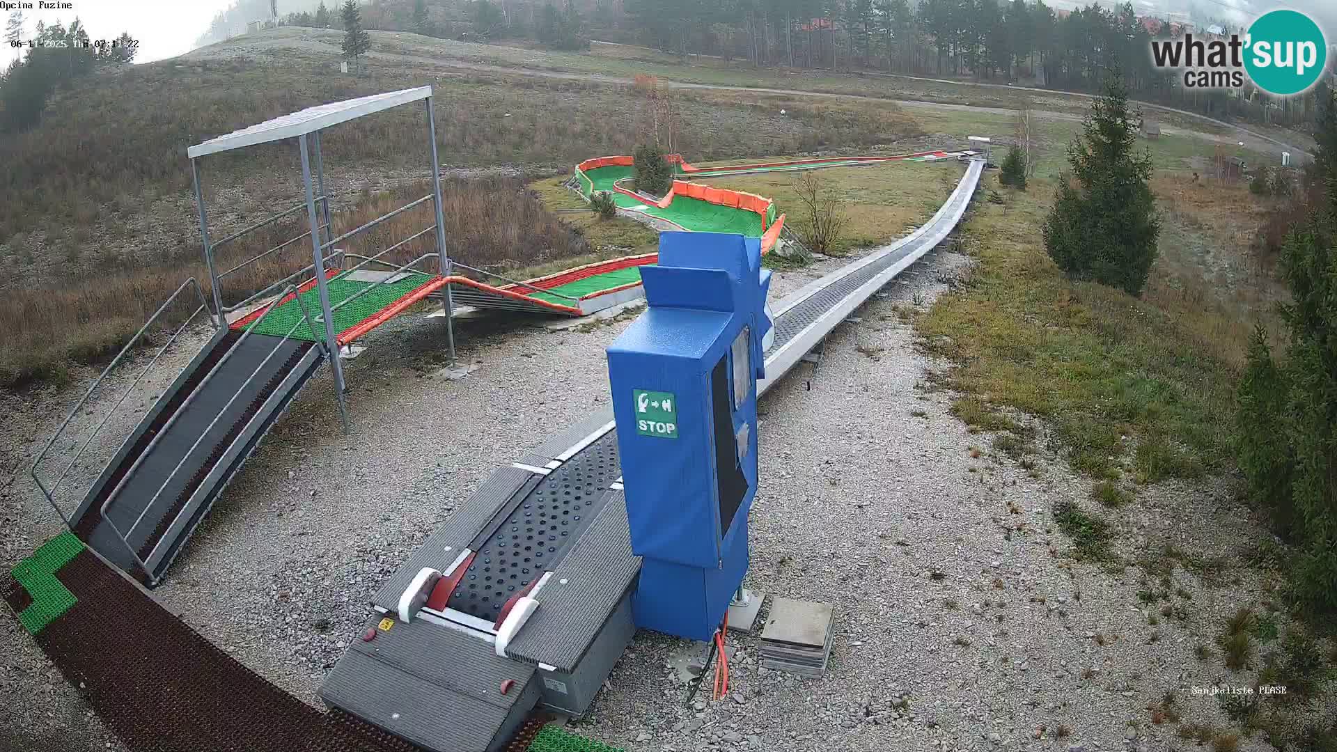 Live webcam Fužine toboggan run – Croatia
