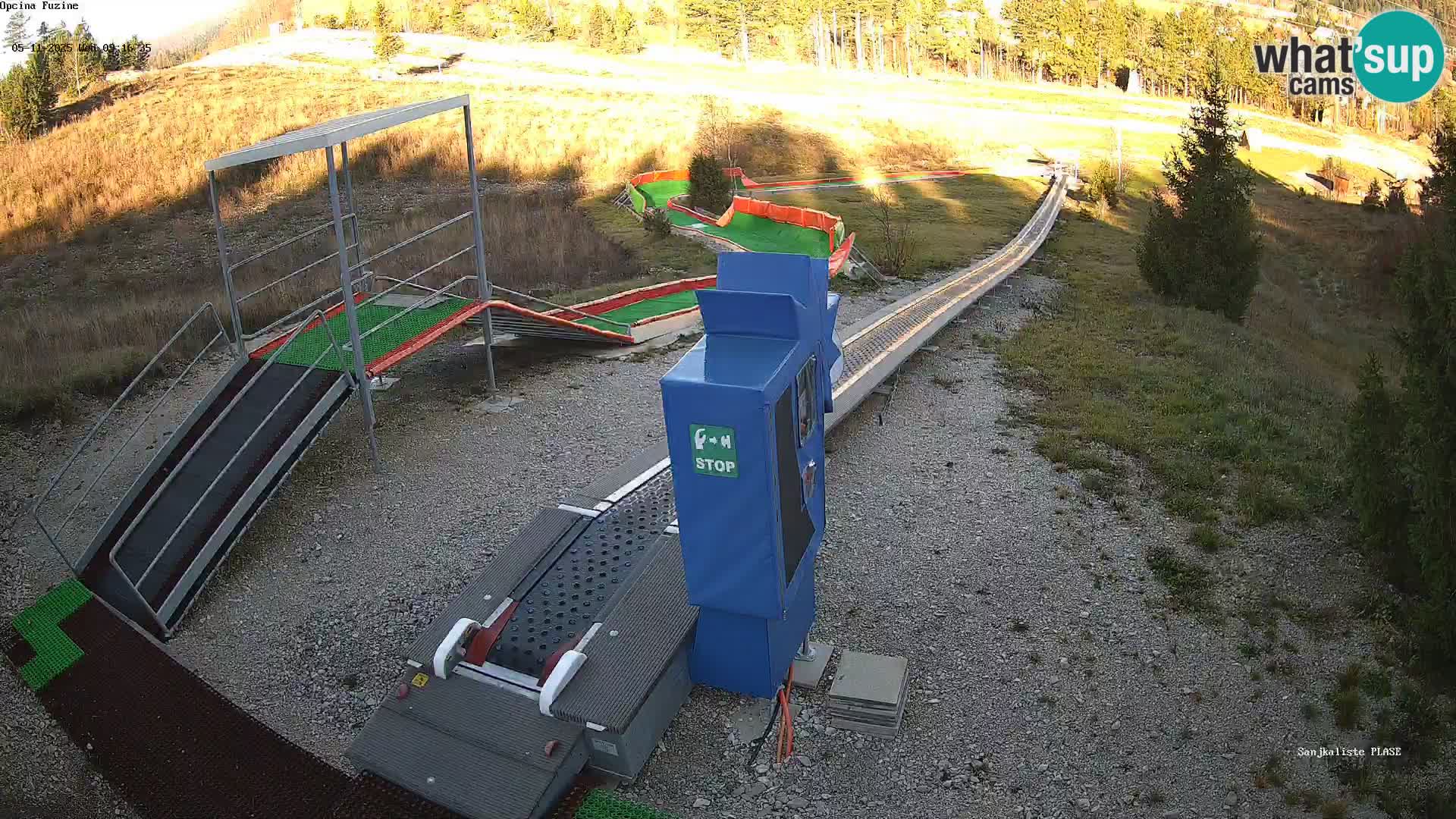 Live webcam Fužine toboggan run – Croatia