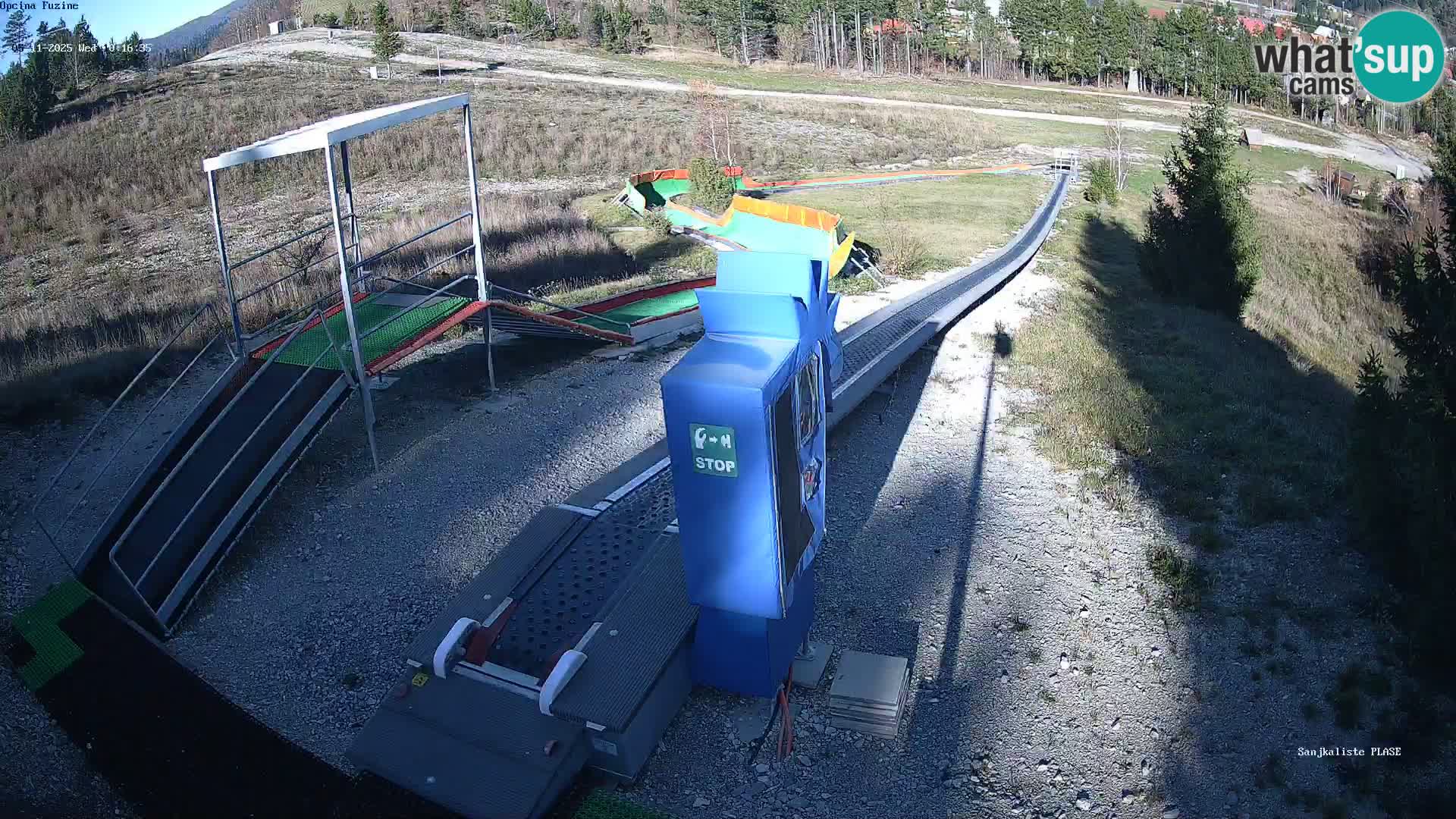 Webcam en vivo Pista de trineo Fužine – Croacia