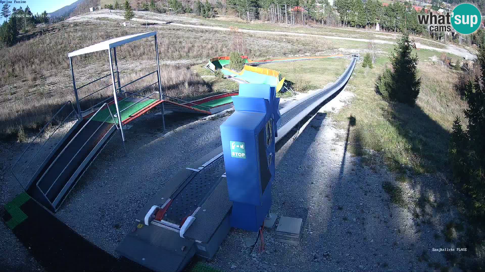 Live webcam Fužine toboggan run – Croatia