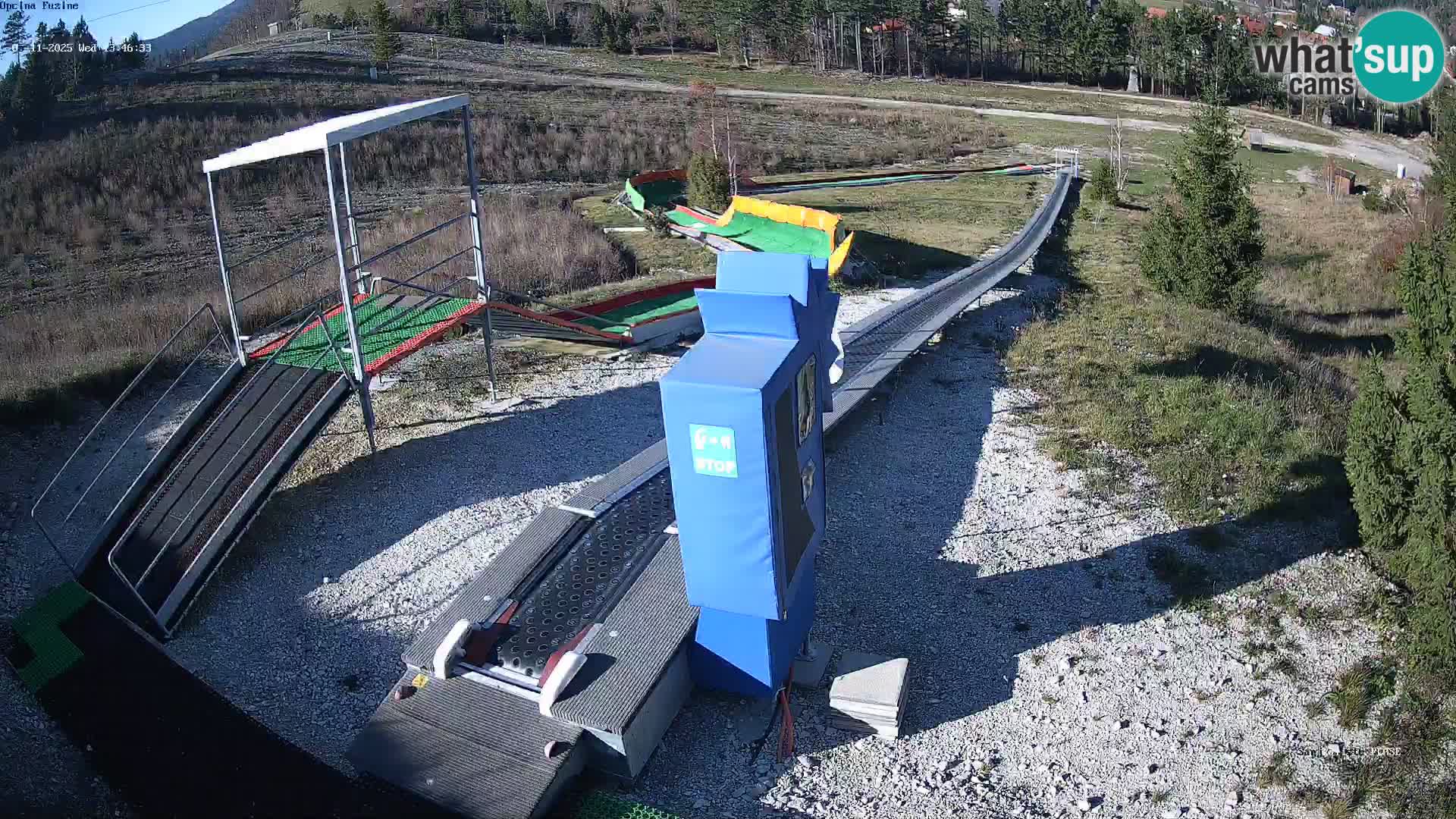 Live webcam Fužine toboggan run – Croatia