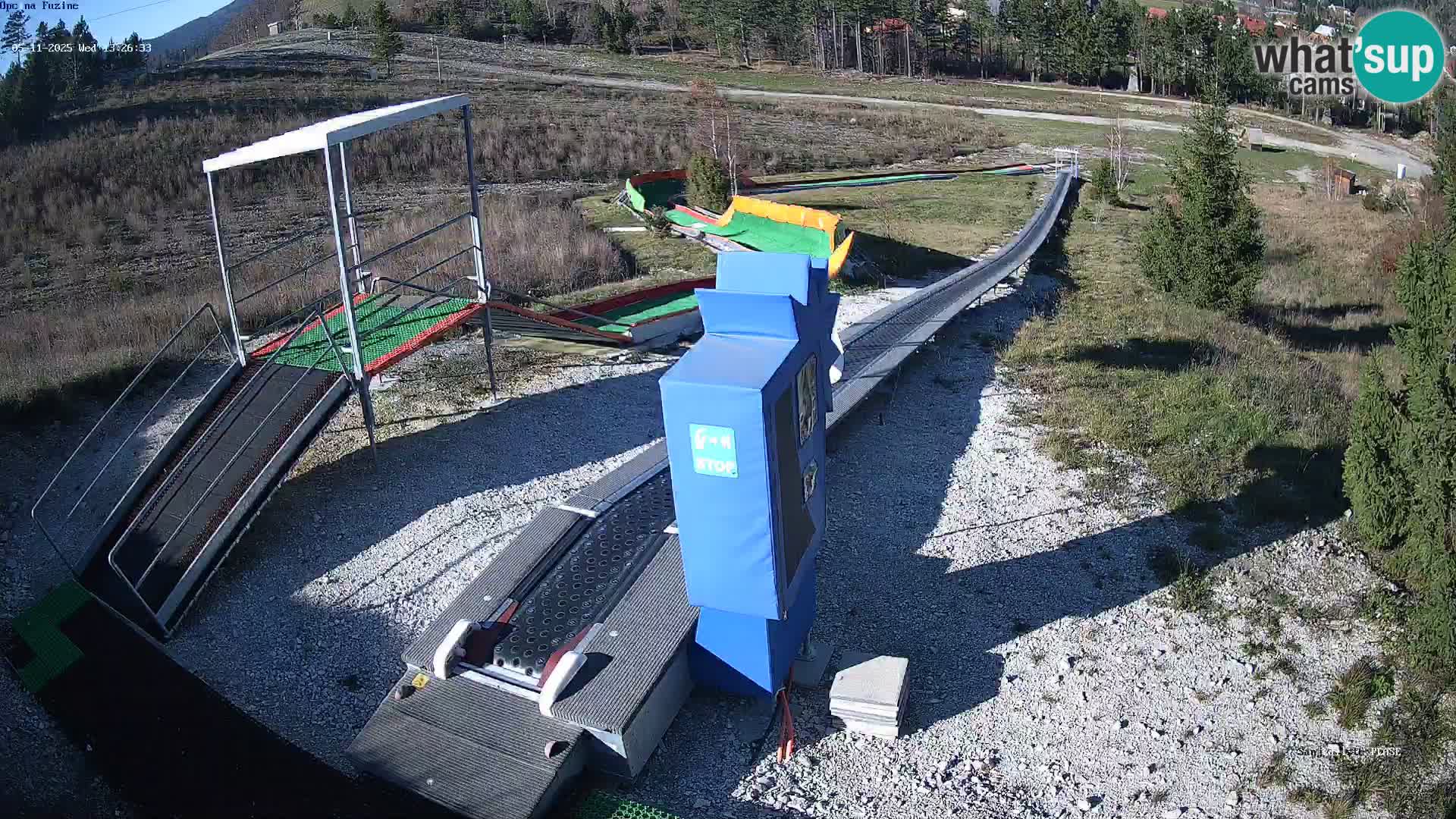 Live webcam Pista da slittino Fužine – Croazia