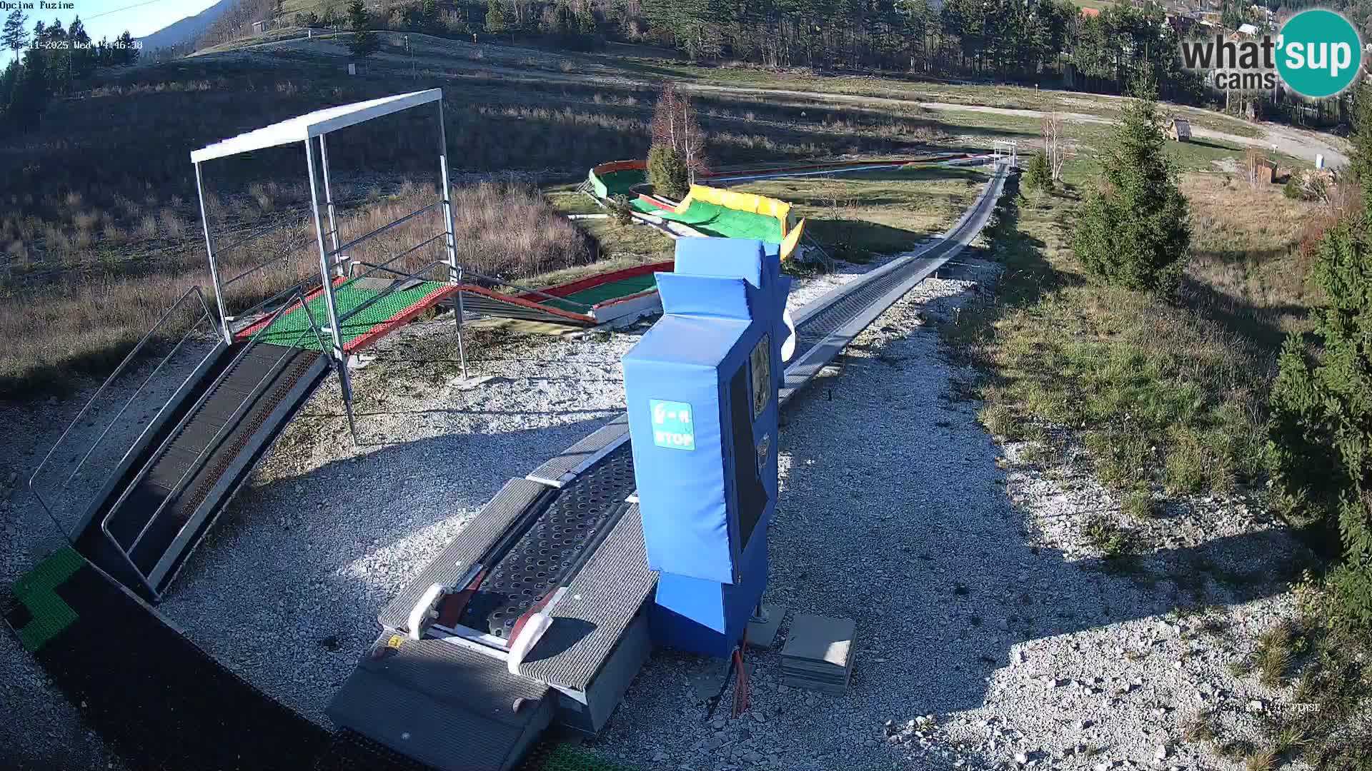 Webcam en direct Piste de luge de Fužine – Croatie
