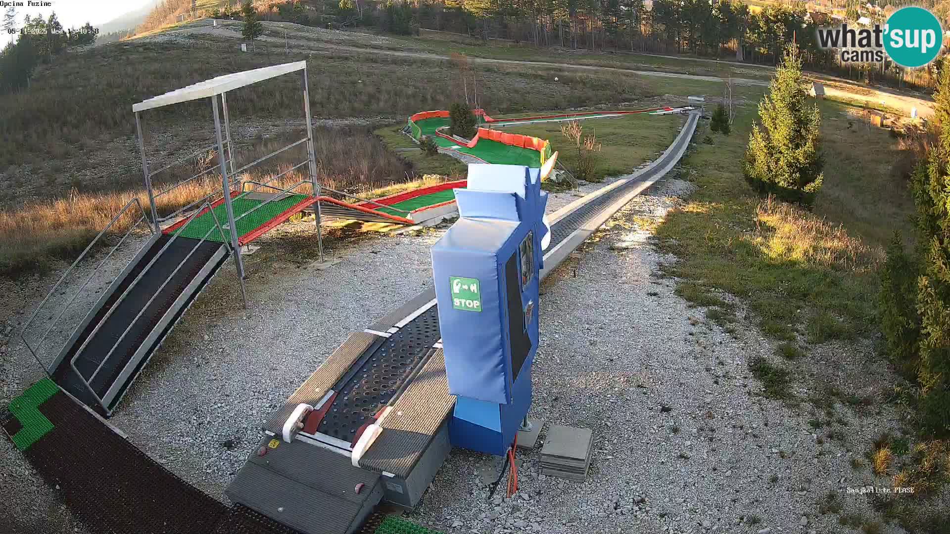 Live webcam Fužine toboggan run – Croatia