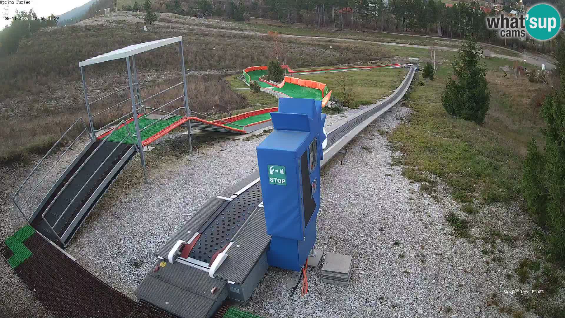 Spletna kamera v živo Sankališče Fužine – Hrvaška