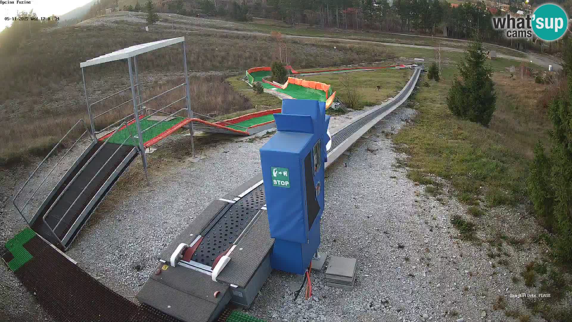 Live webcam Pista da slittino Fužine – Croazia