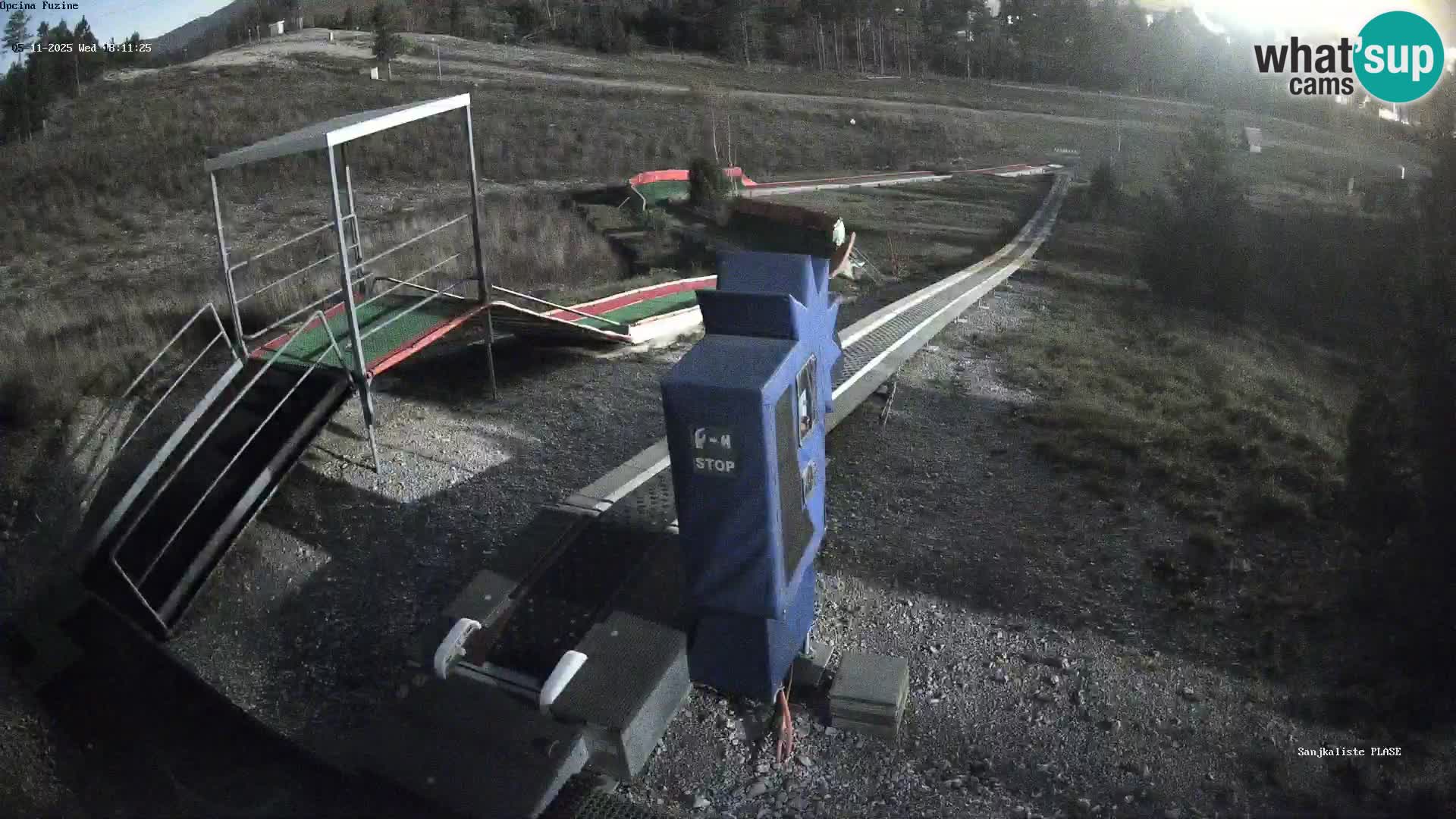 Live webcam Fužine toboggan run – Croatia