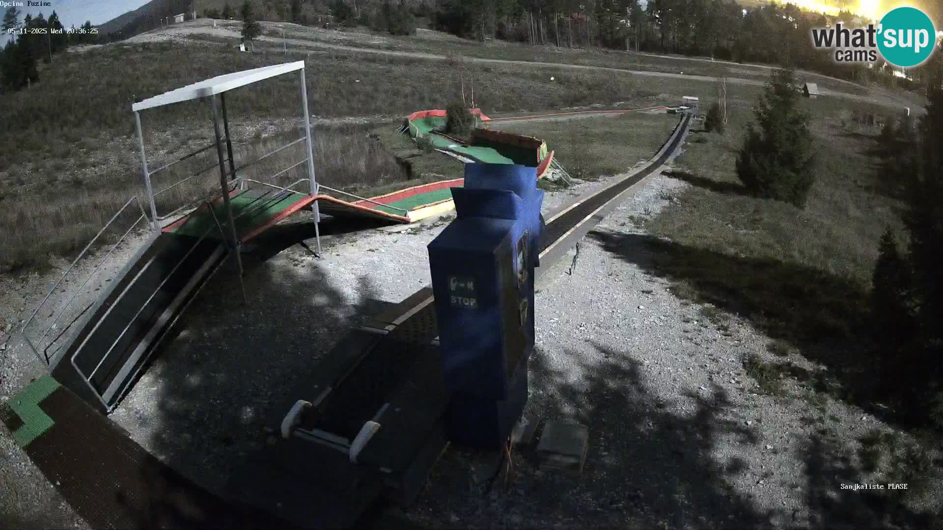 Webcam en vivo Pista de trineo Fužine – Croacia