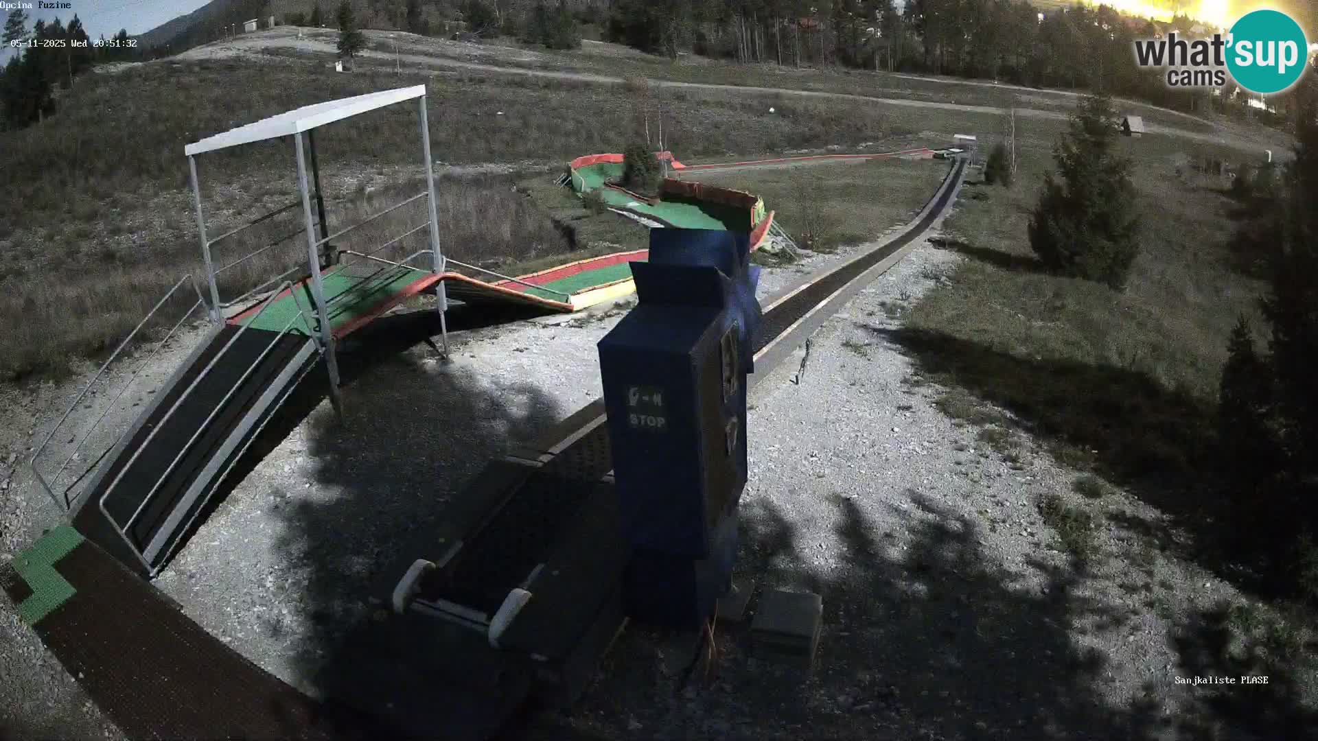 Spletna kamera v živo Sankališče Fužine – Hrvaška