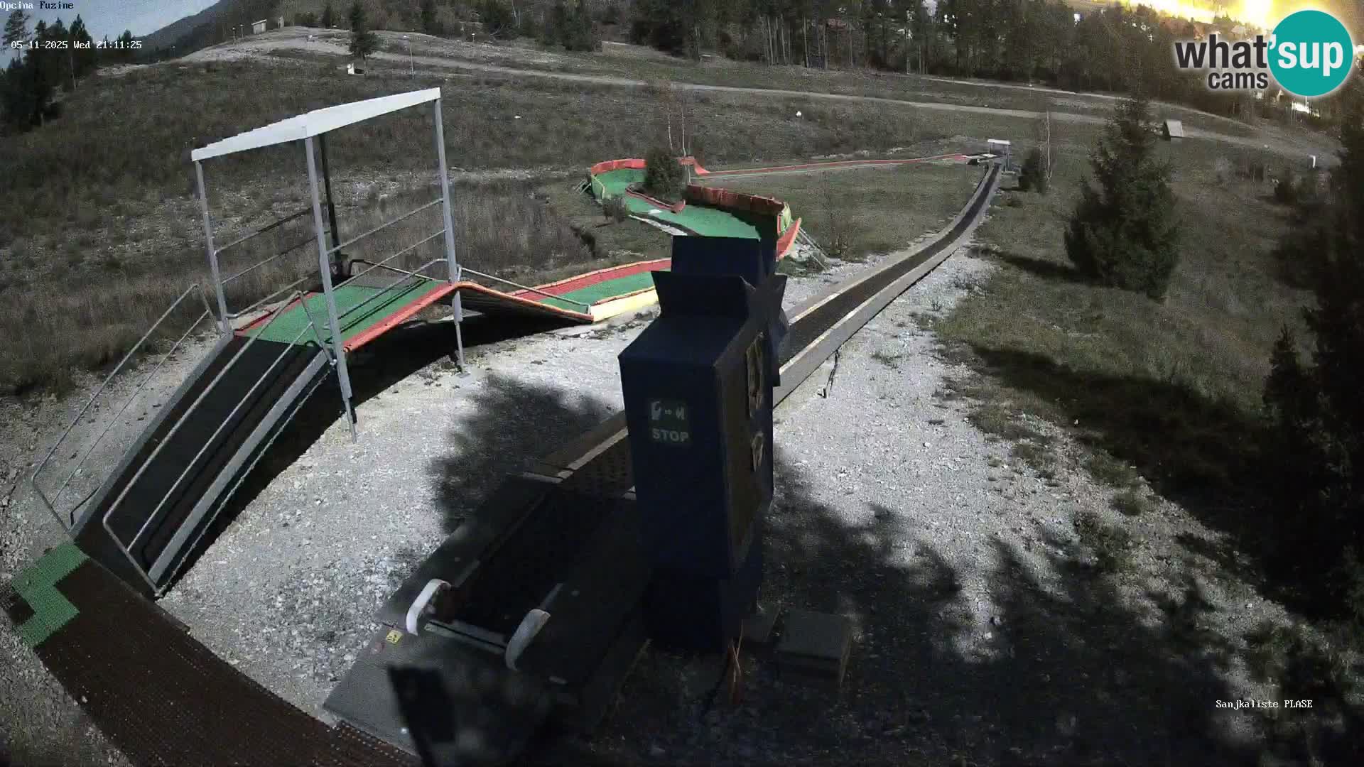 Webcam en direct Piste de luge de Fužine – Croatie