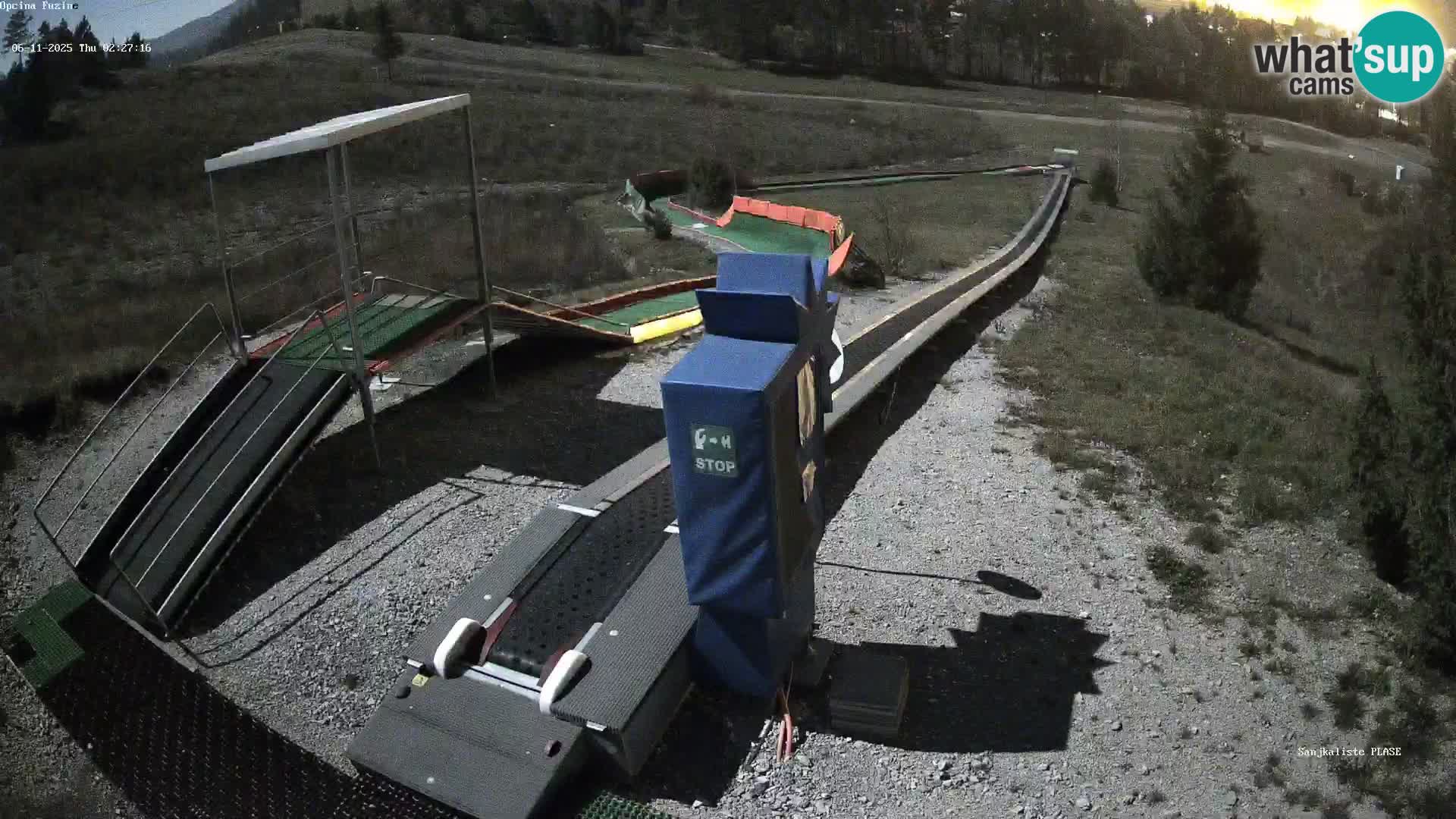 Webcam en direct Piste de luge de Fužine – Croatie