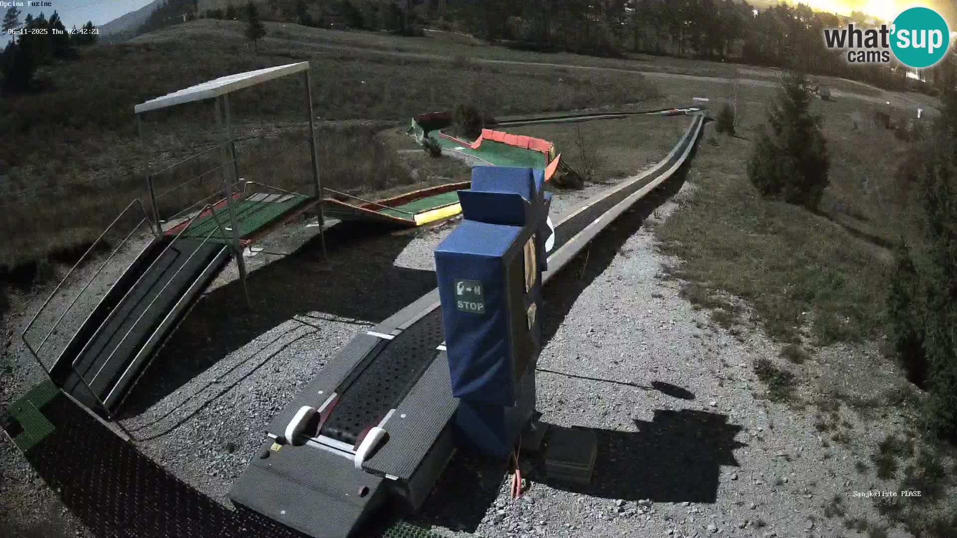 Live webcam Fužine toboggan run – Croatia