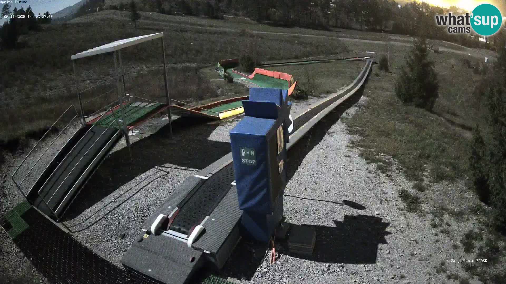 Webcam en vivo Pista de trineo Fužine – Croacia