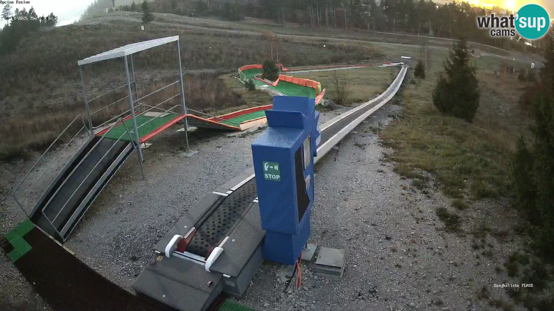 Live webcam Fužine toboggan run – Croatia