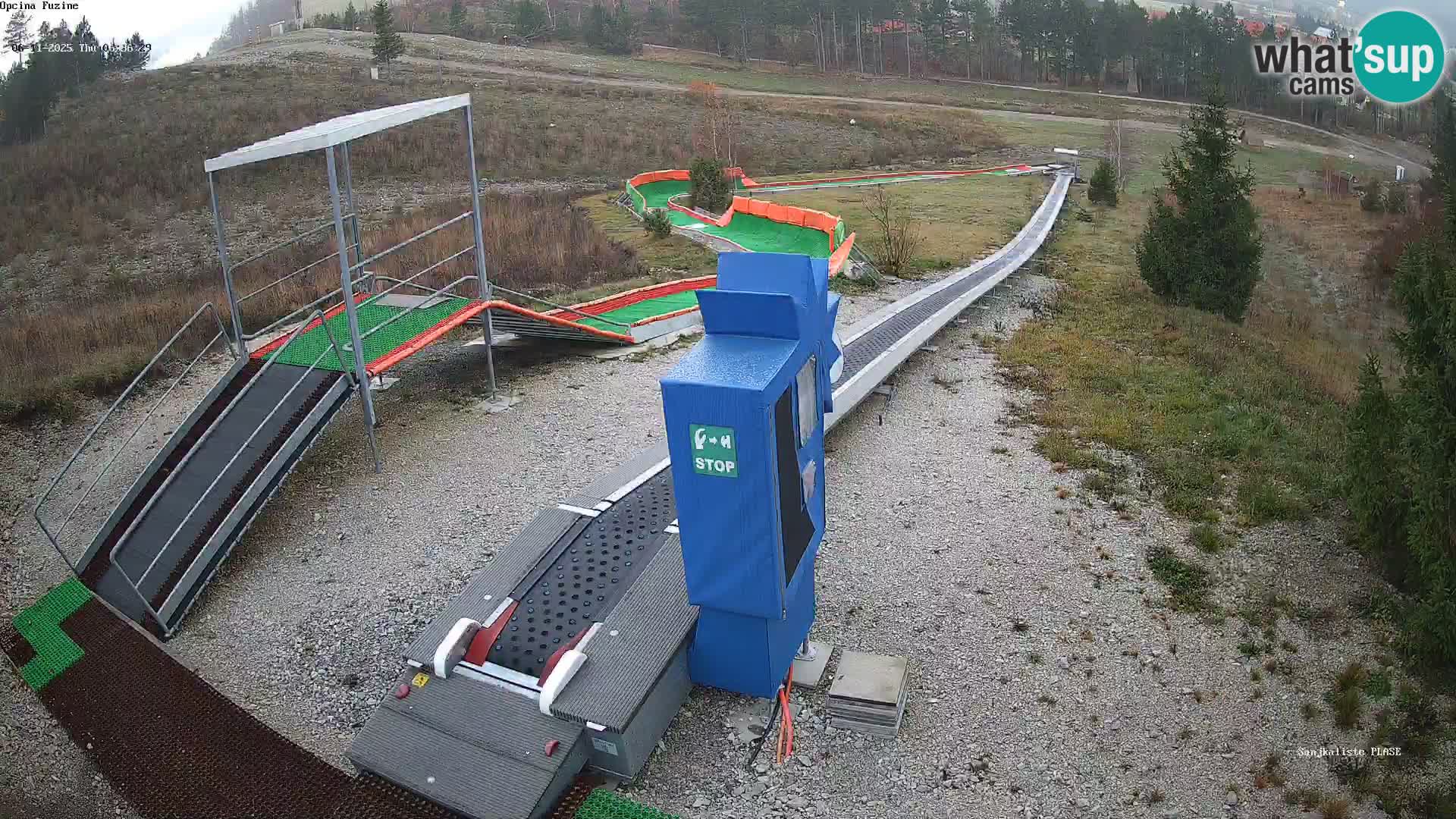 Webcam en direct Piste de luge de Fužine – Croatie