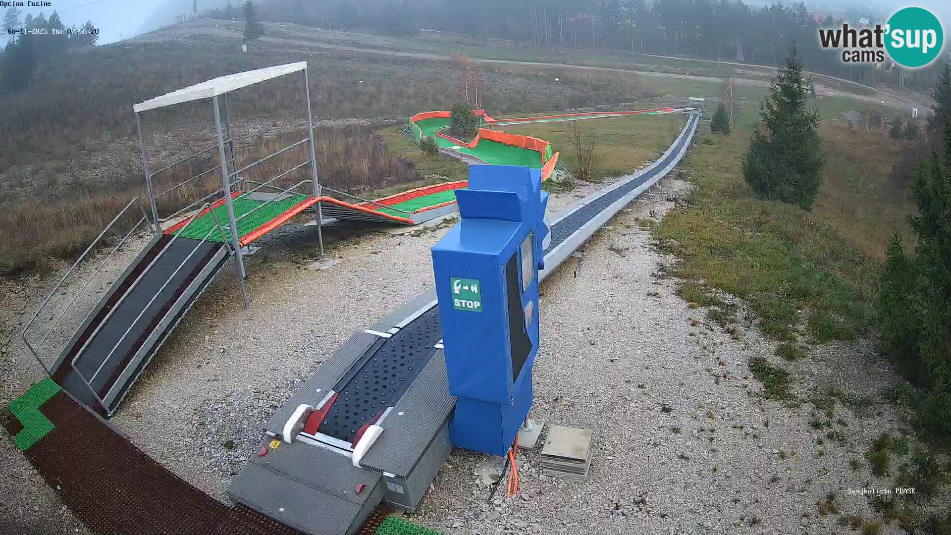 Live webcam Pista da slittino Fužine – Croazia