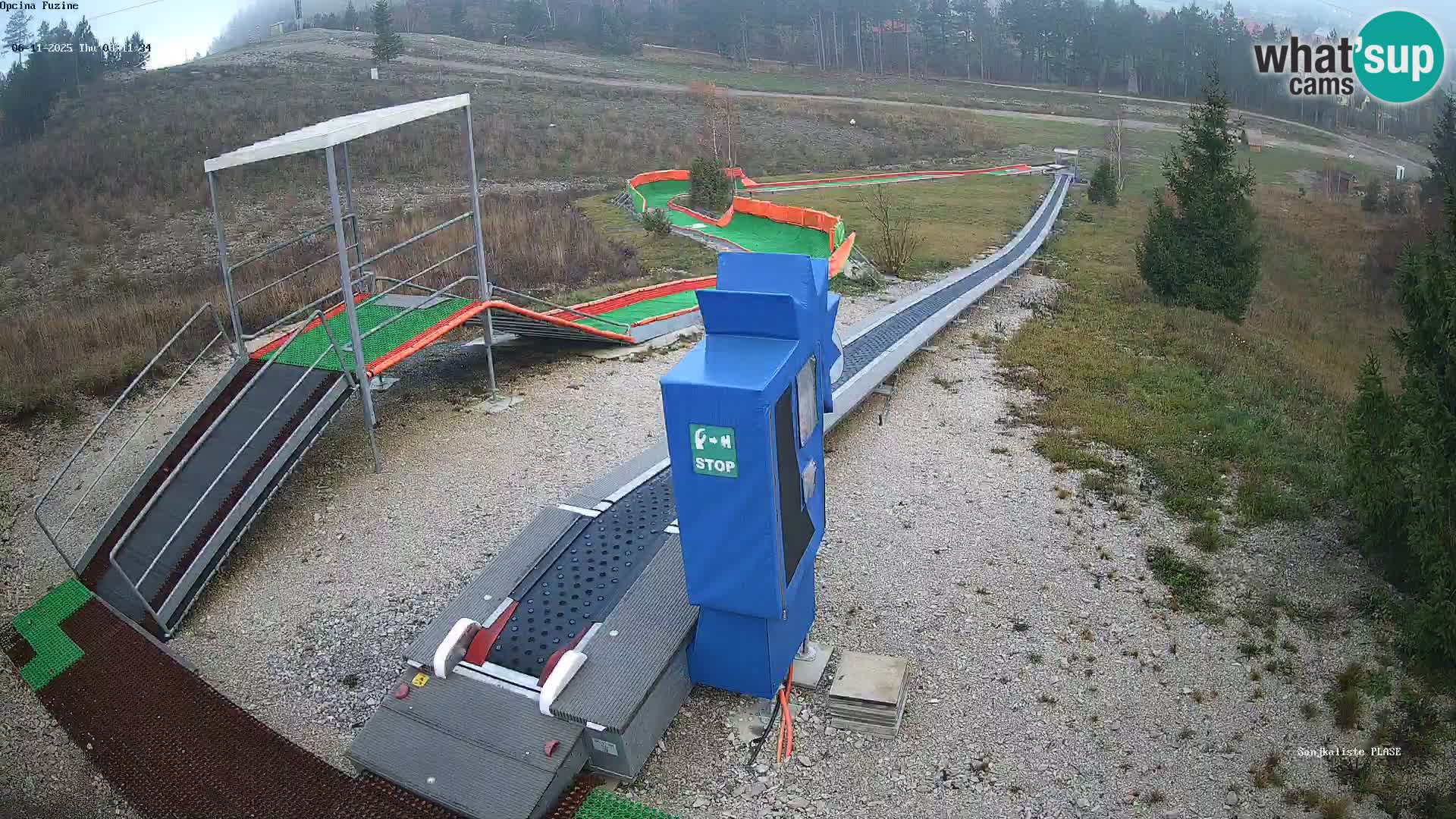 Live webcam Pista da slittino Fužine – Croazia