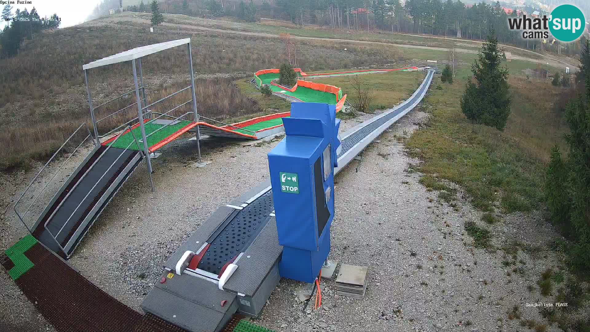 Live webcam Fužine toboggan run – Croatia