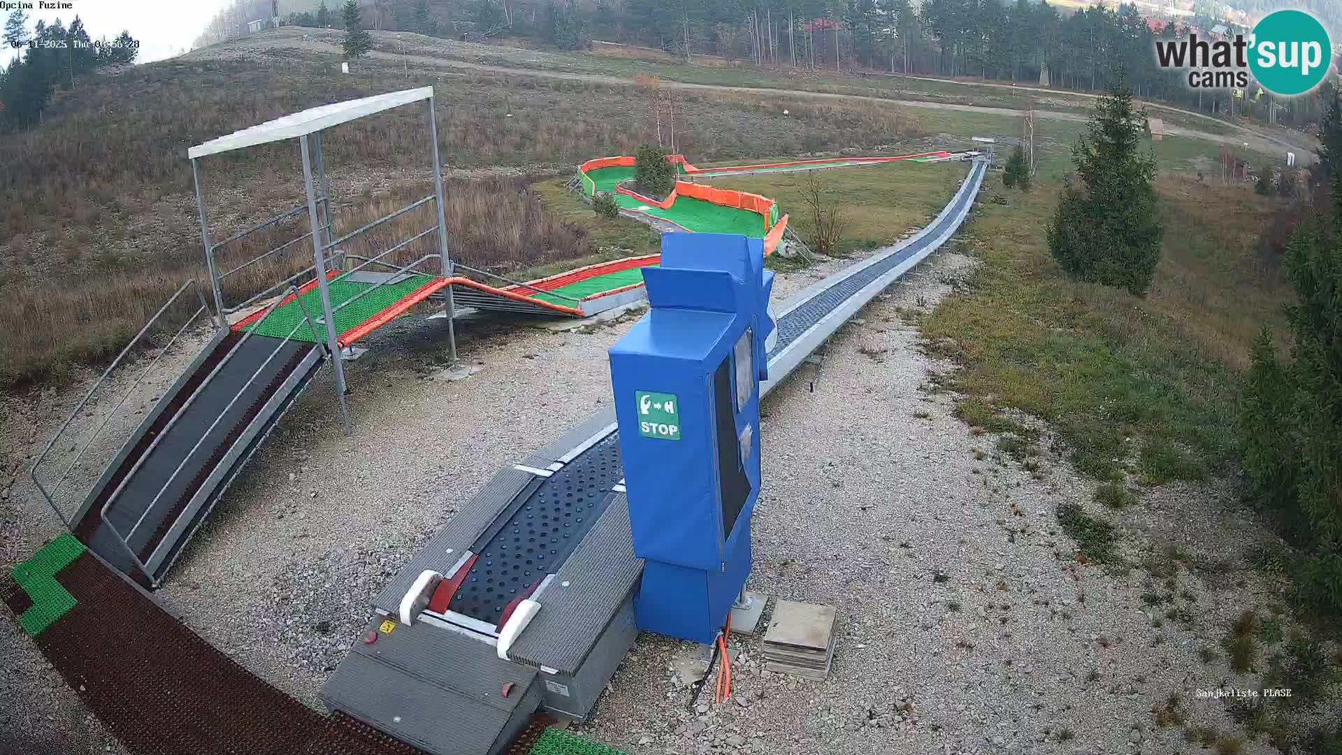 Live webcam Fužine toboggan run – Croatia