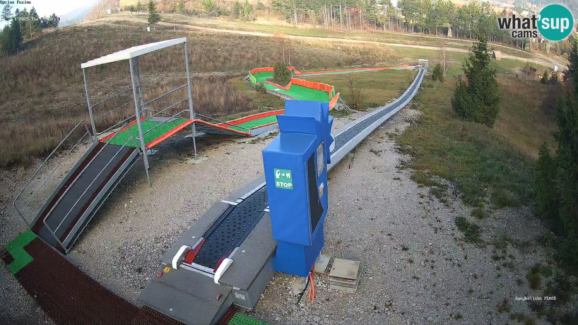 Live webcam Fužine toboggan run – Croatia