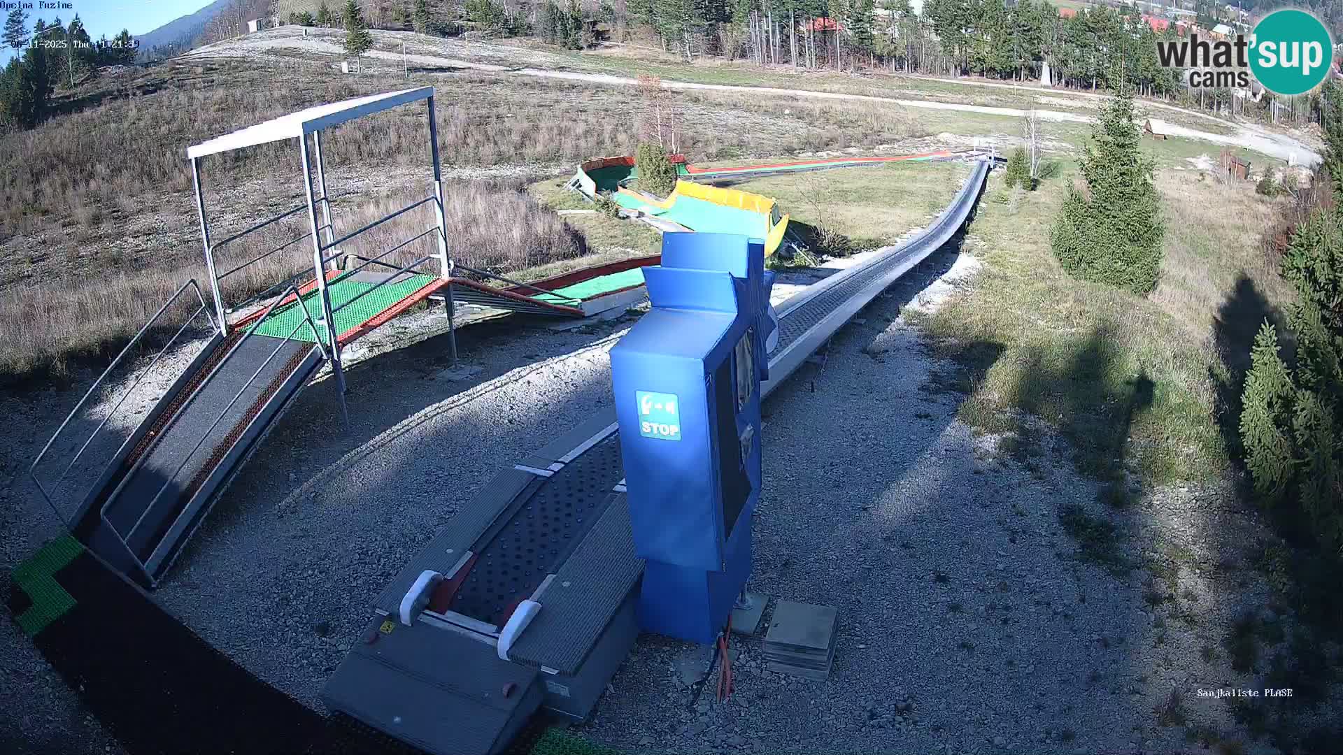 Live webcam Pista da slittino Fužine – Croazia