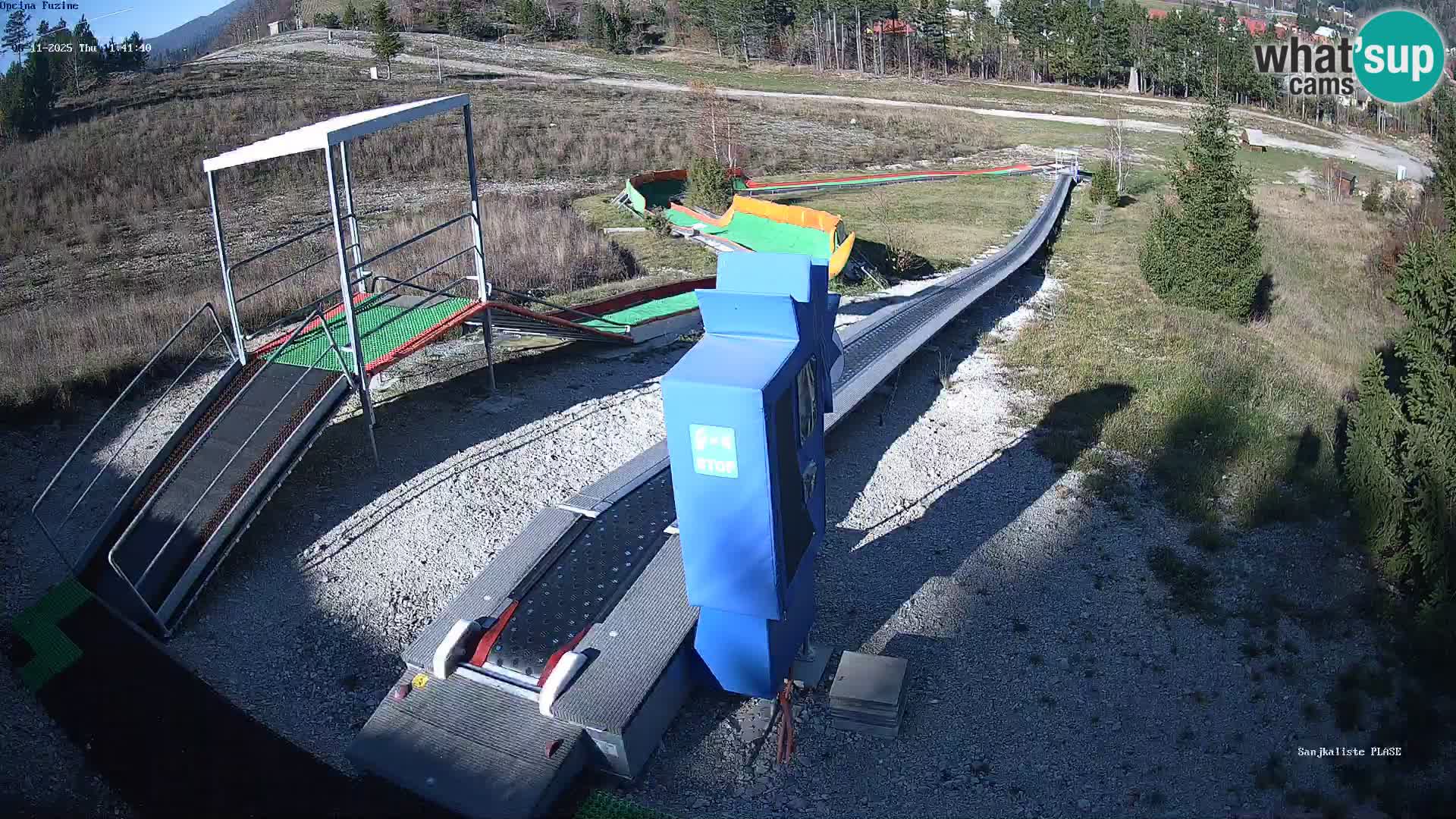 Webcam en direct Piste de luge de Fužine – Croatie