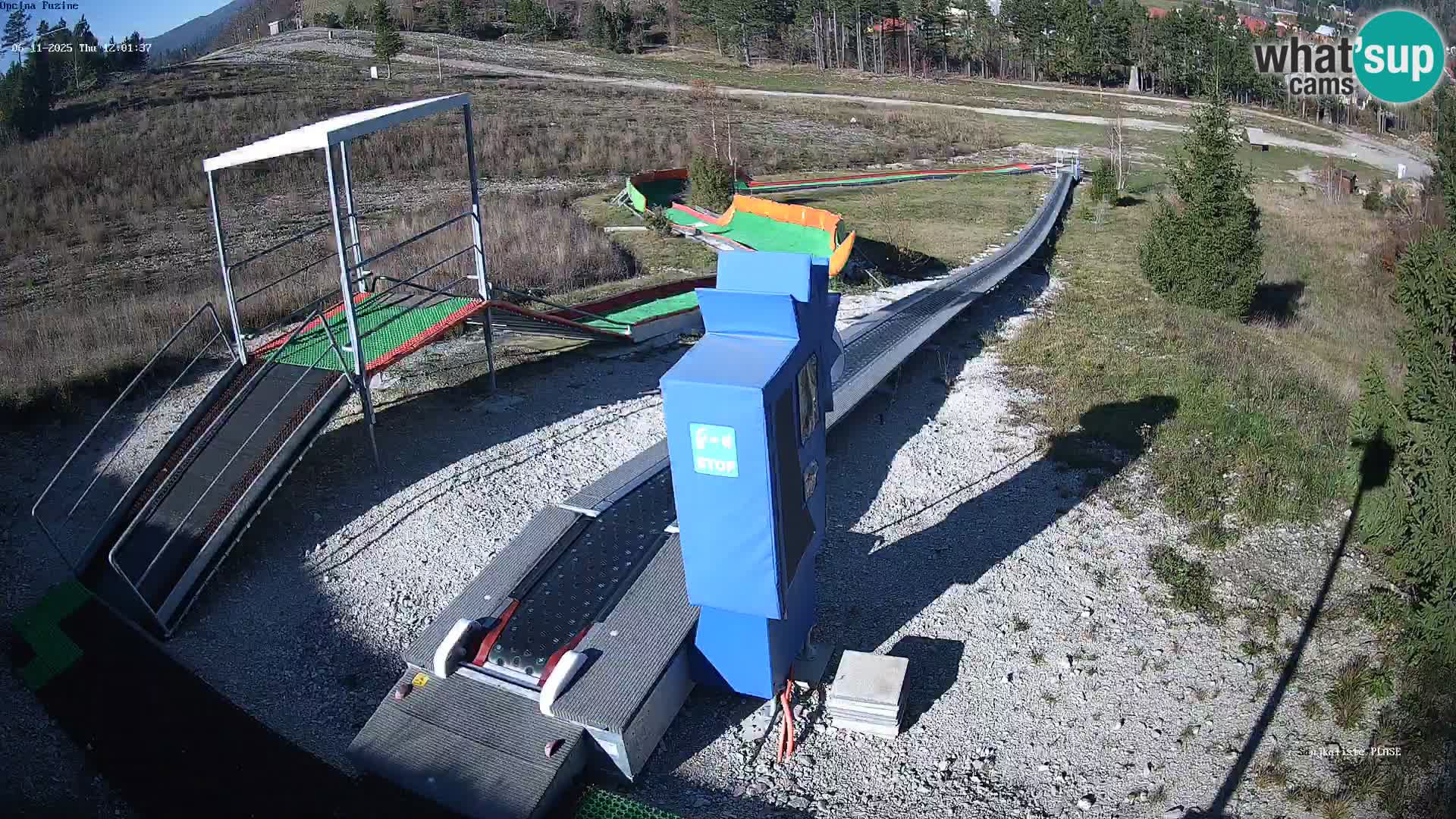 Live webcam Fužine toboggan run – Croatia