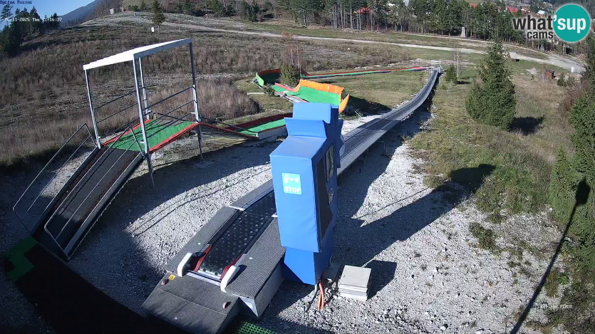 Live webcam Pista da slittino Fužine – Croazia