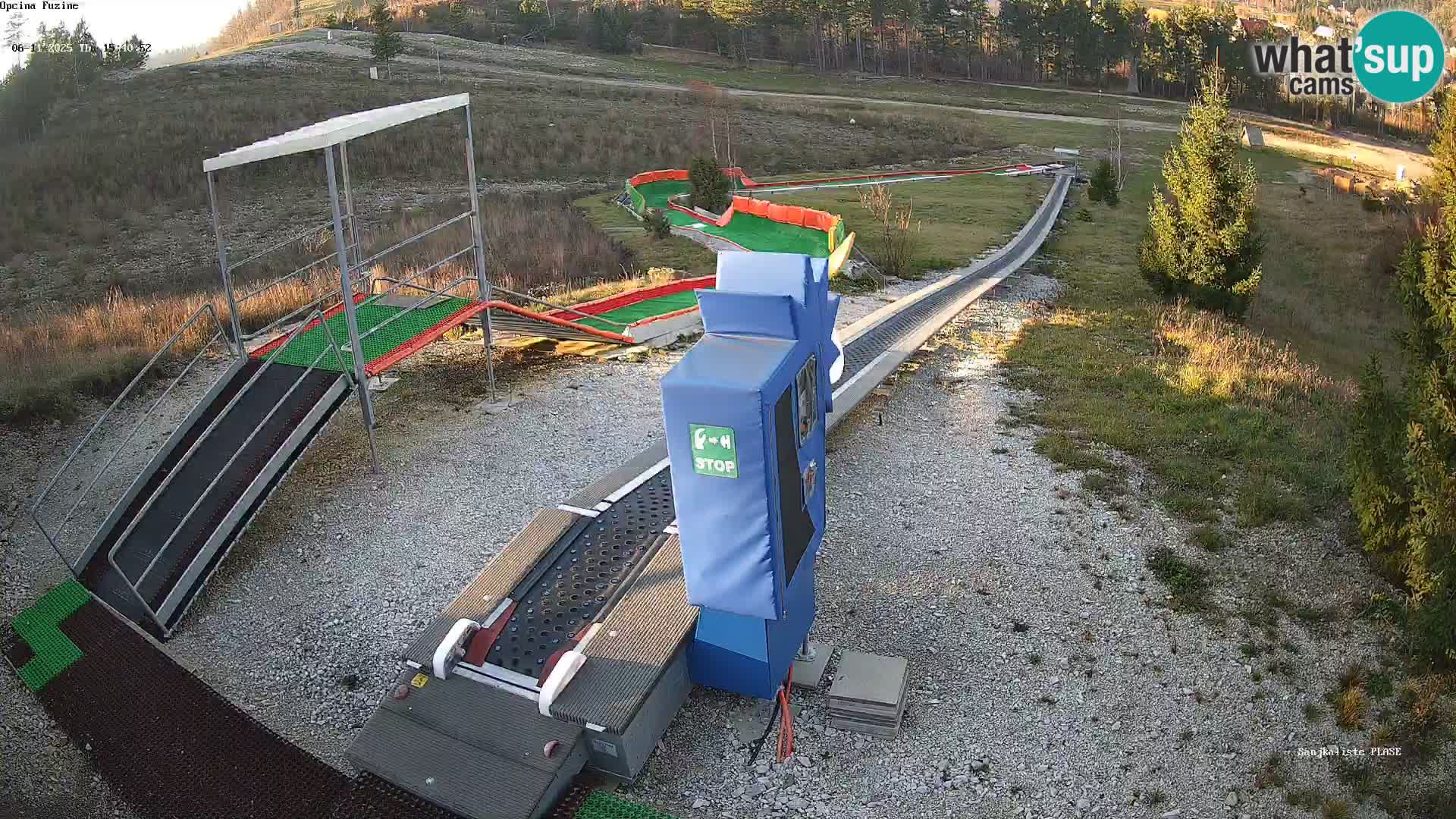 Live webcam Pista da slittino Fužine – Croazia