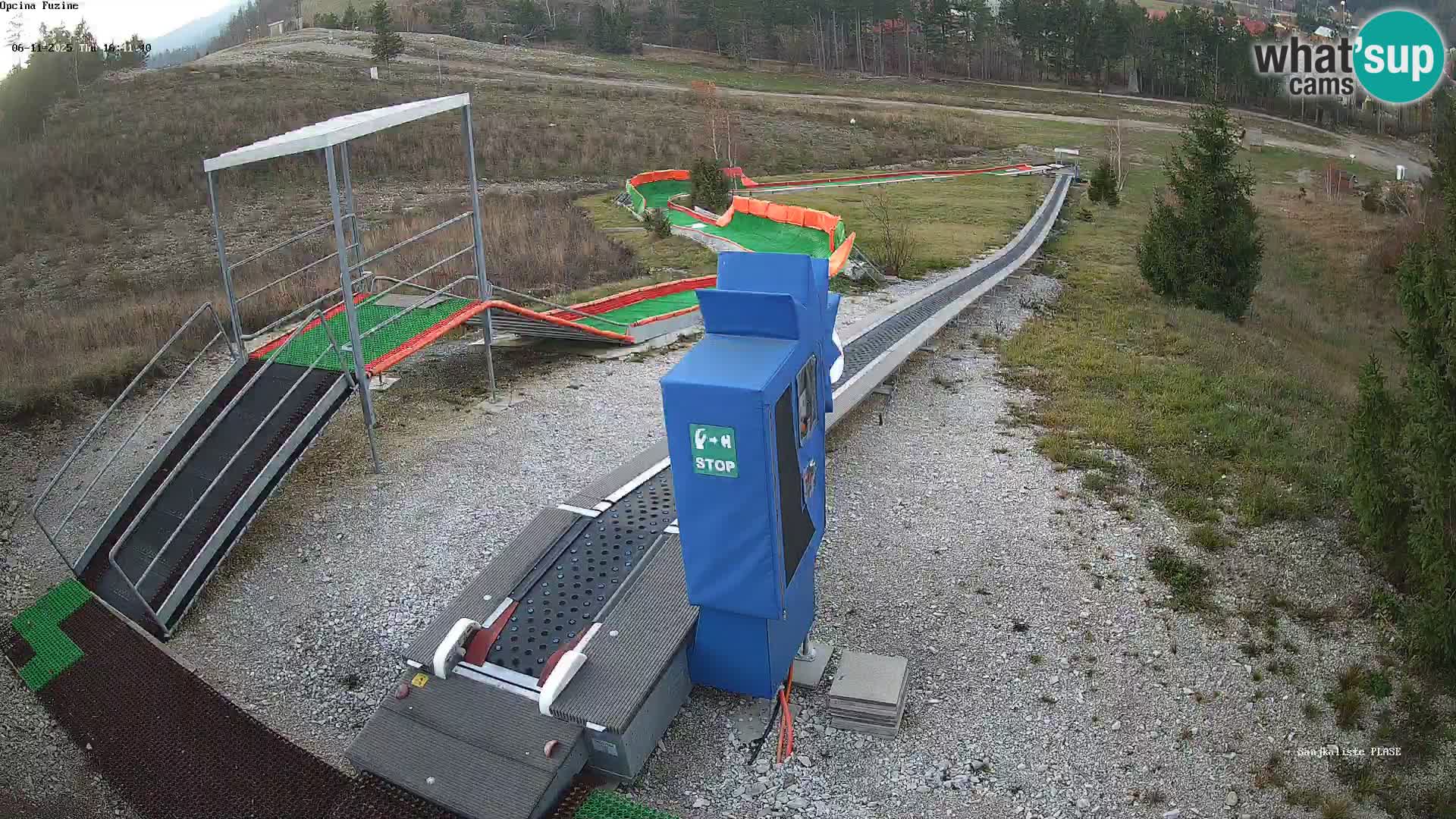 Live webcam Fužine toboggan run – Croatia