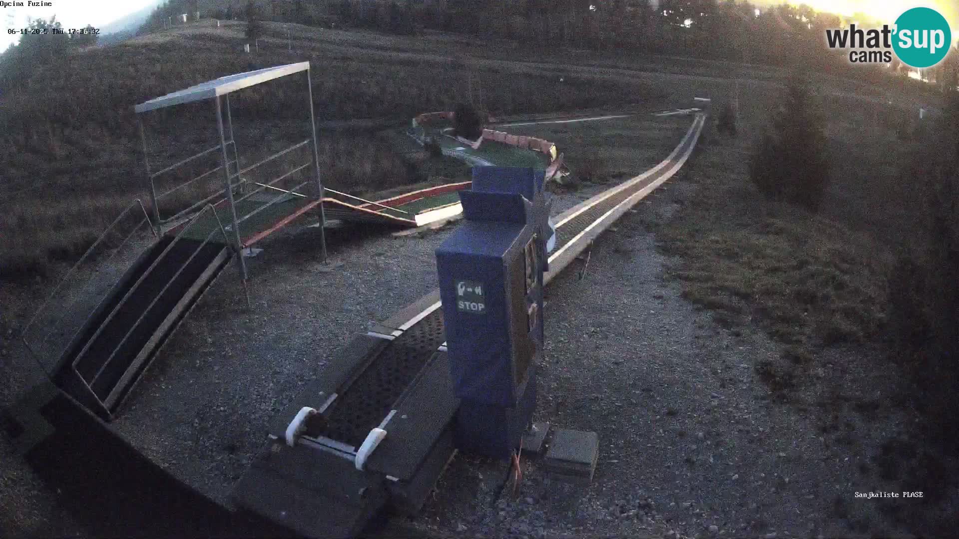 Spletna kamera v živo Sankališče Fužine – Hrvaška