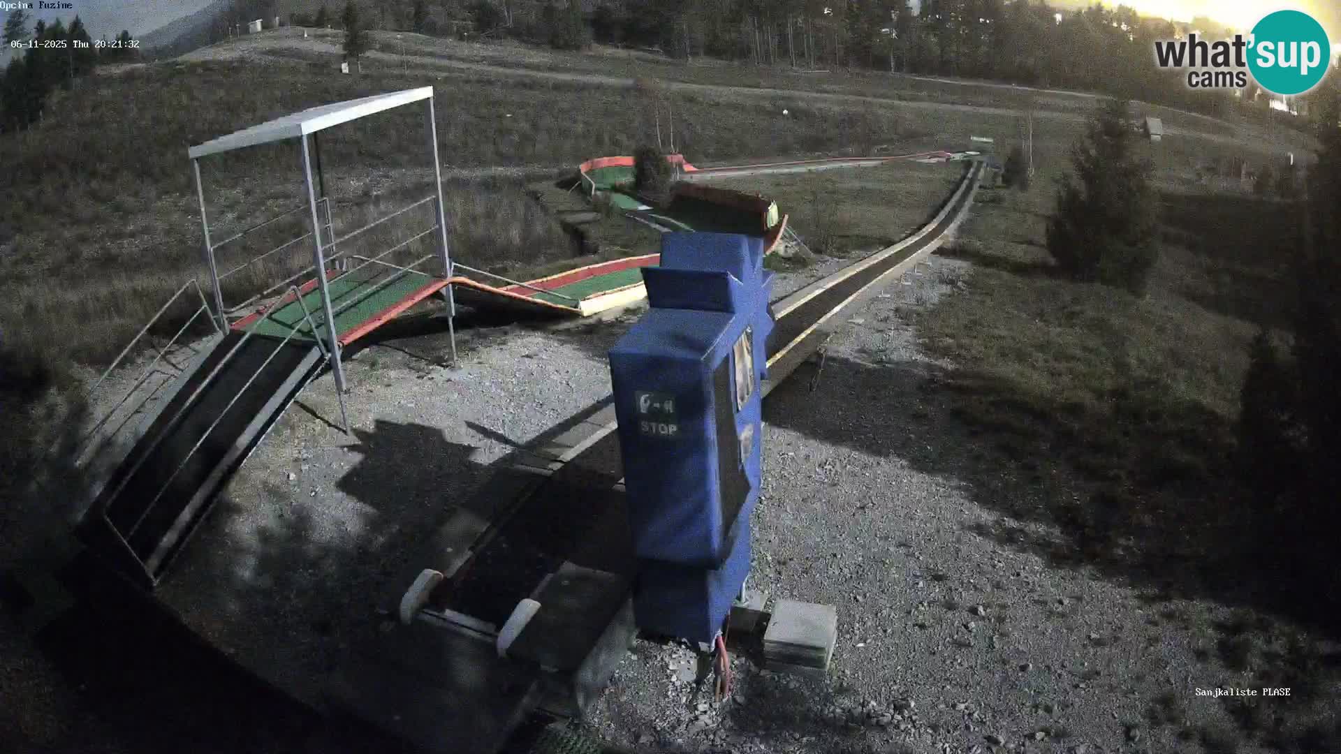 Webcam en direct Piste de luge de Fužine – Croatie