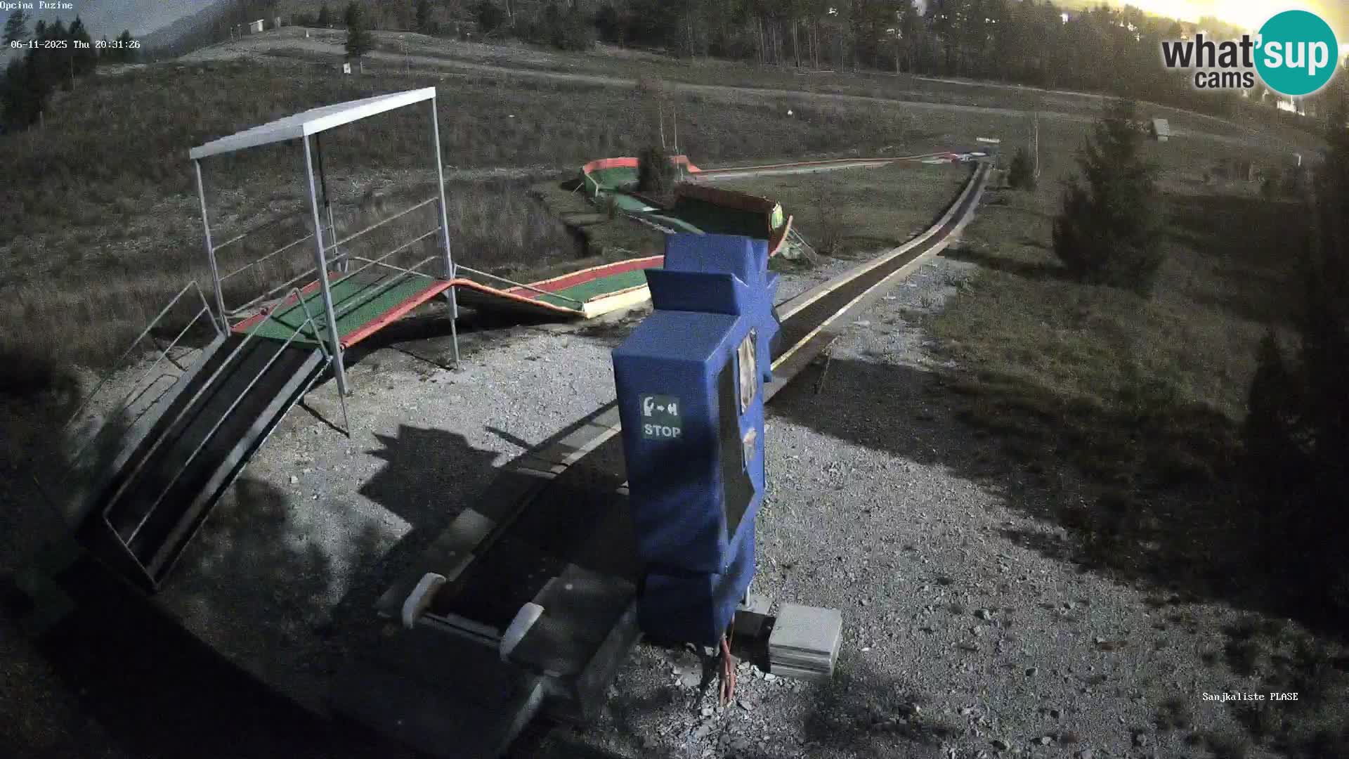 Live webcam Fužine toboggan run – Croatia