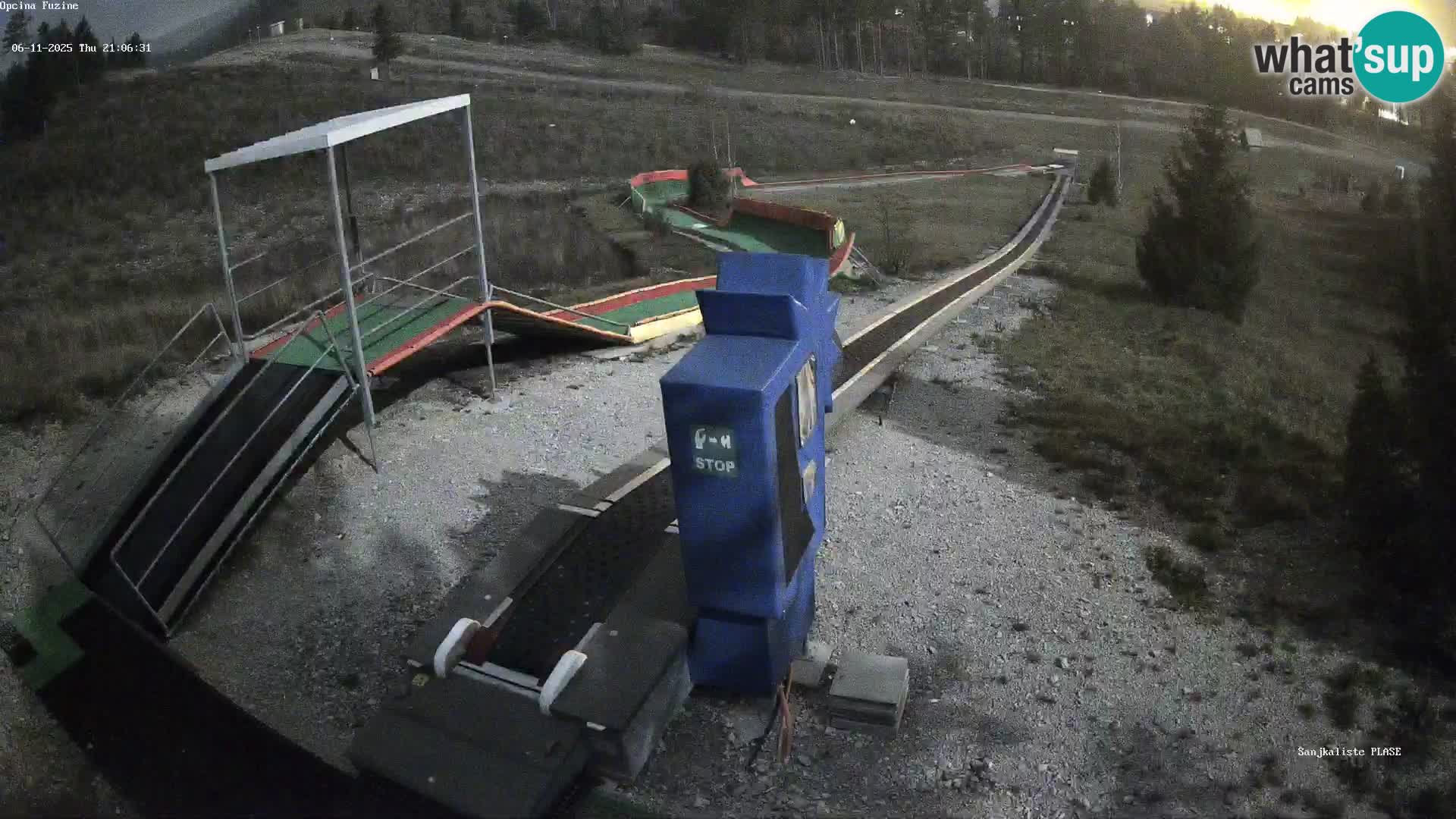 Spletna kamera v živo Sankališče Fužine – Hrvaška