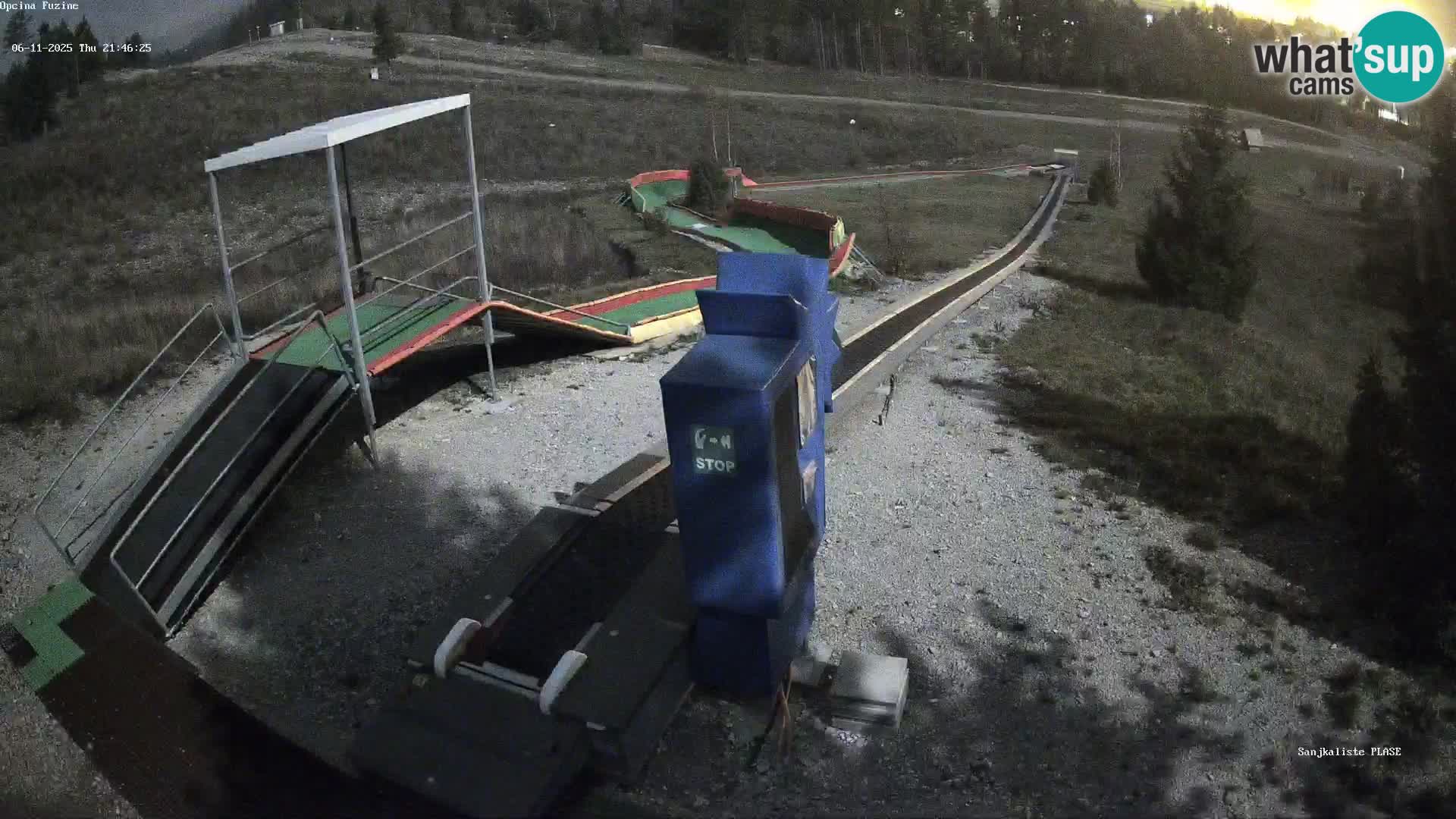 Live webcam Fužine toboggan run – Croatia