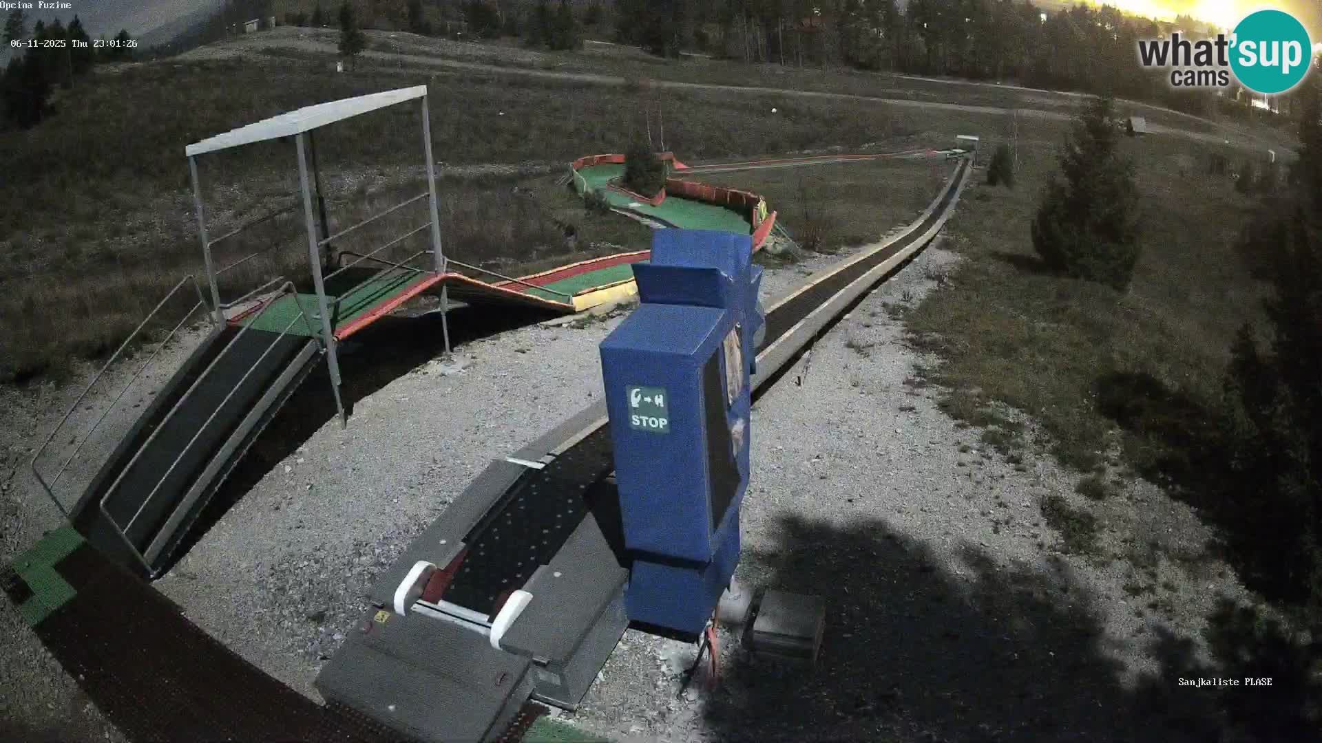 Live webcam Pista da slittino Fužine – Croazia