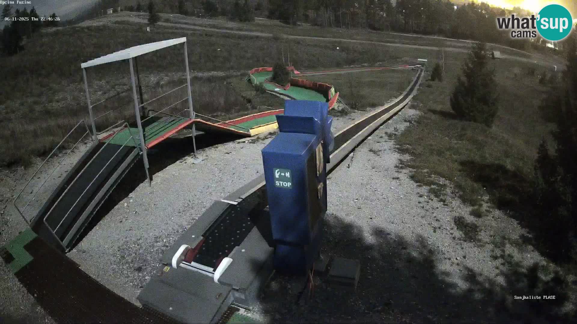 Webcam en vivo Pista de trineo Fužine – Croacia