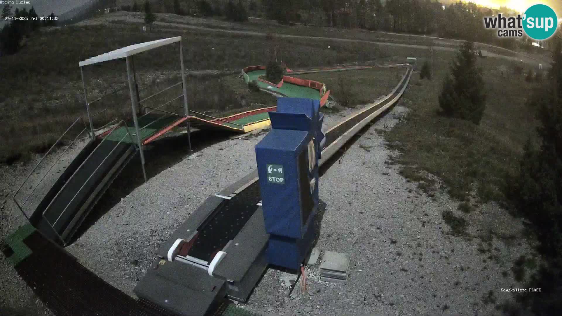 Webcam en direct Piste de luge de Fužine – Croatie