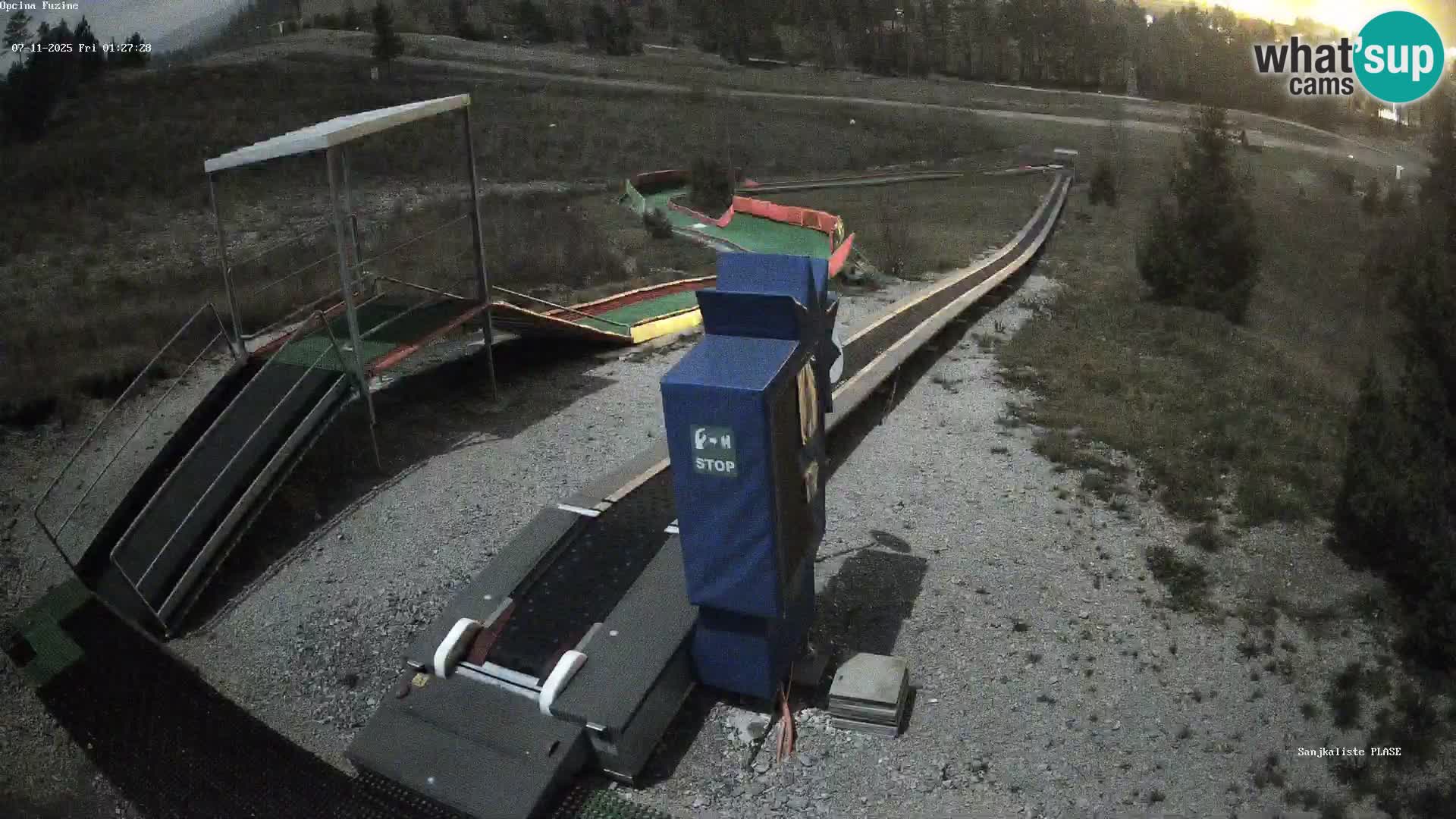 Live webcam Fužine toboggan run – Croatia