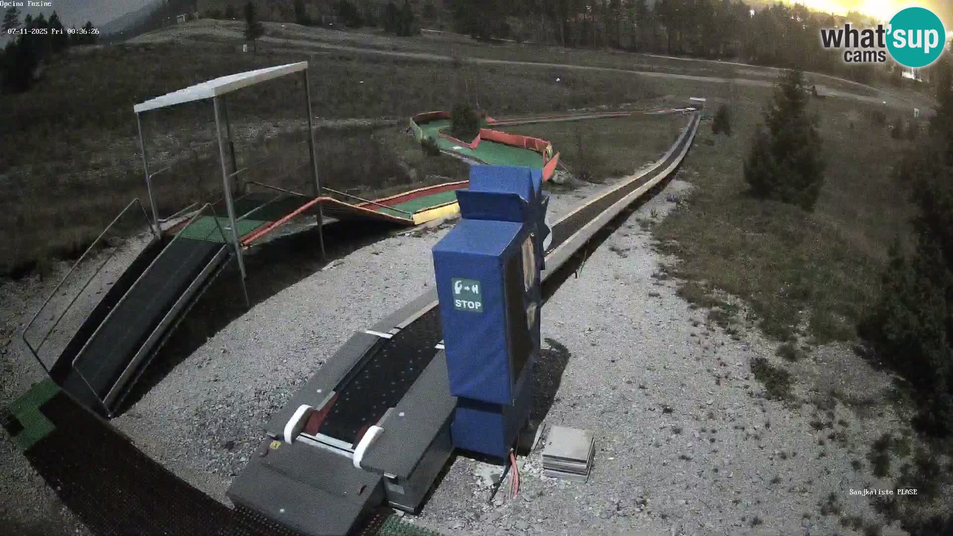 Live webcam Fužine toboggan run – Croatia