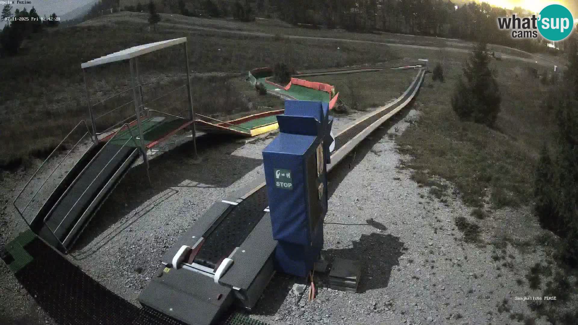 Live webcam Pista da slittino Fužine – Croazia