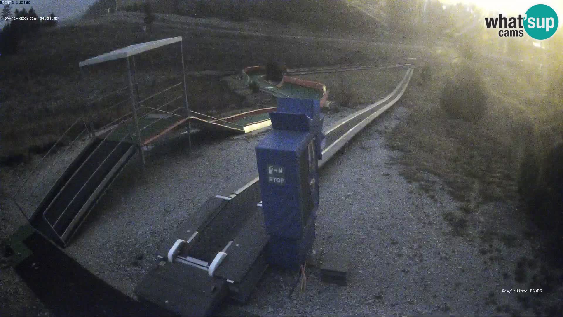 Webcam en vivo Pista de trineo Fužine – Croacia