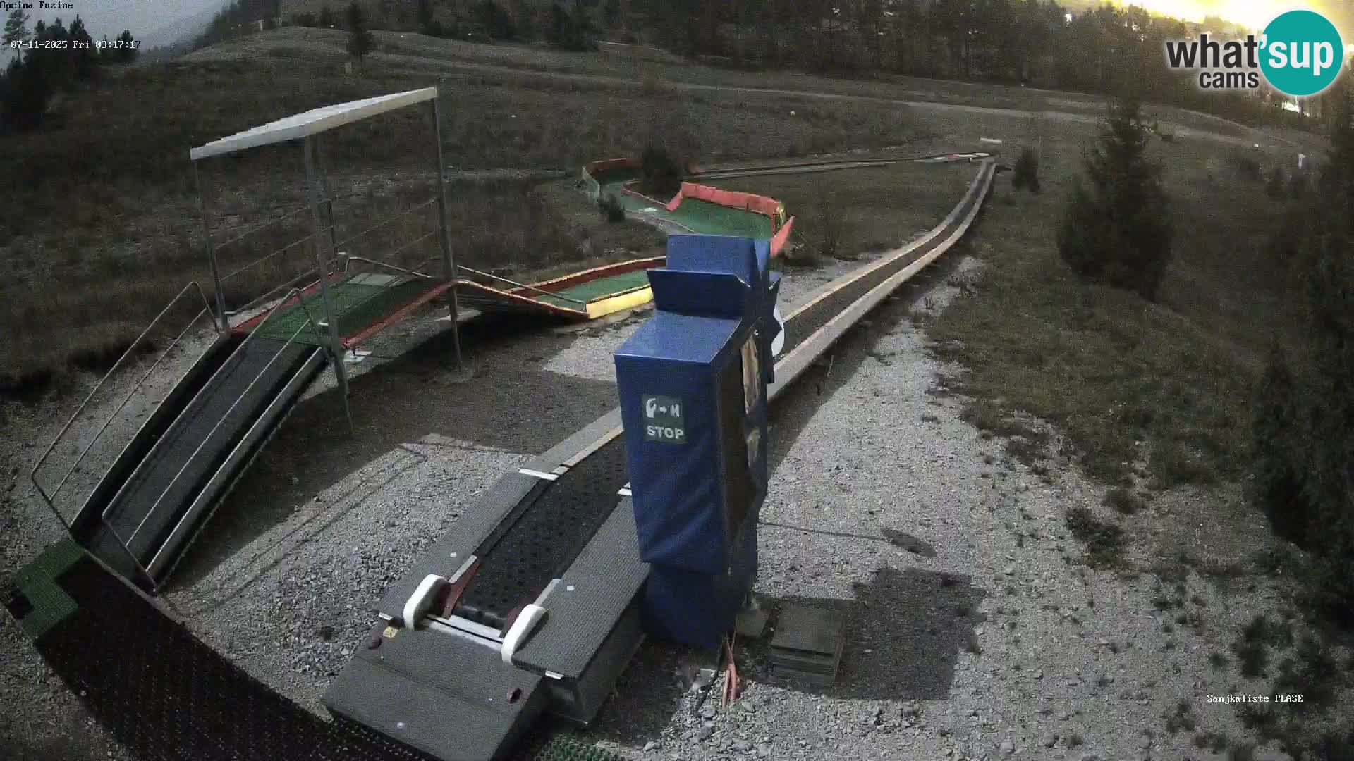 Webcam en direct Piste de luge de Fužine – Croatie