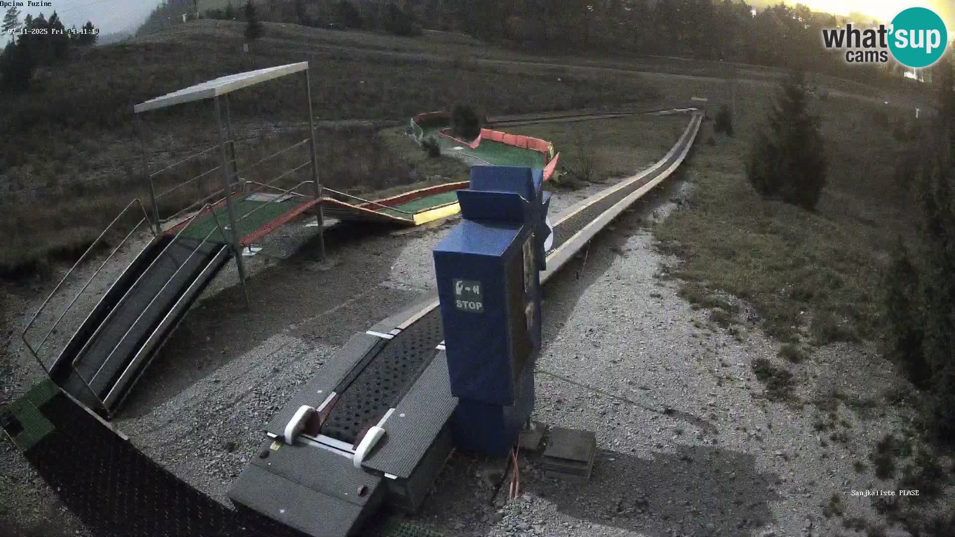 Webcam en direct Piste de luge de Fužine – Croatie