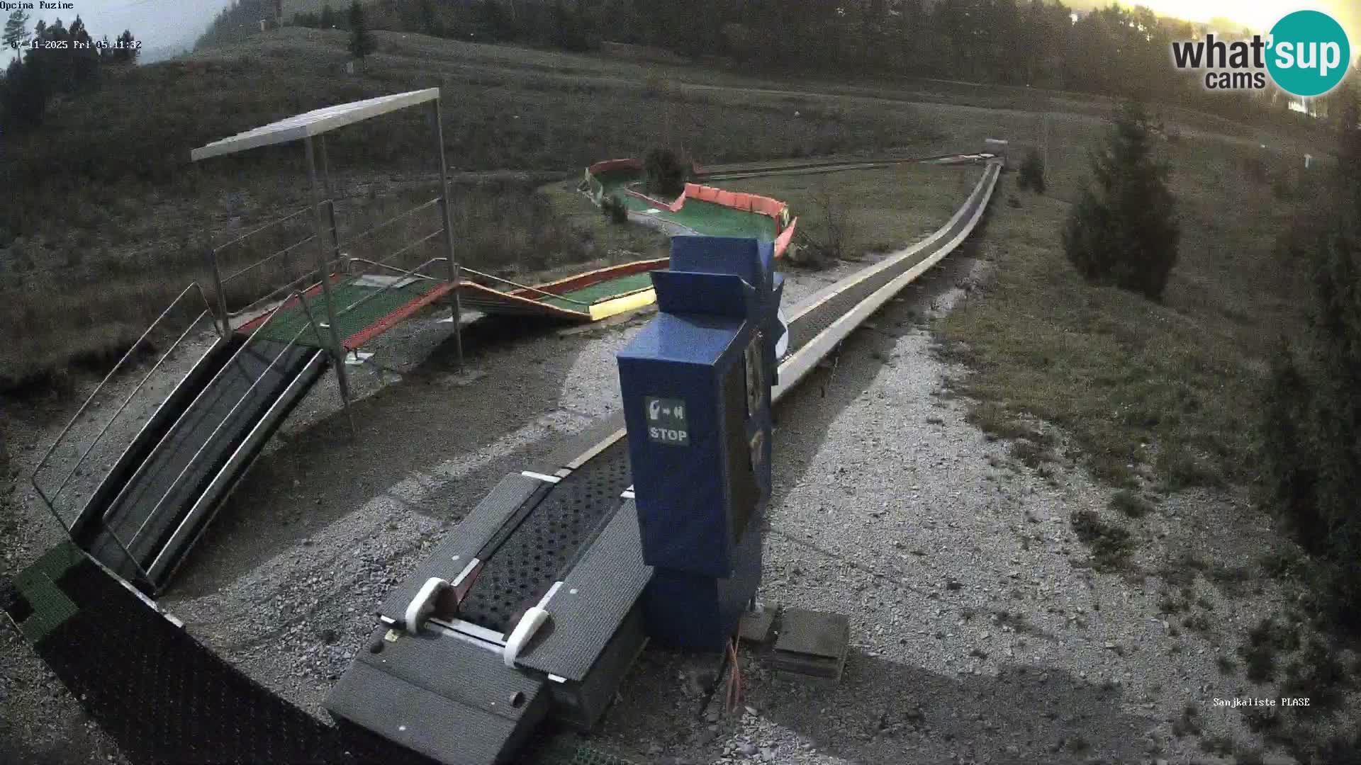 Webcam en direct Piste de luge de Fužine – Croatie